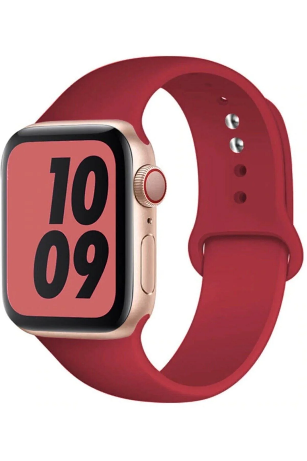 Apple Watch Uyumlu38mm 40mm 41mm 1/2/3/4/5/6/se/7/8 Spor Silikon Kordon Fuşya - Çürüğü