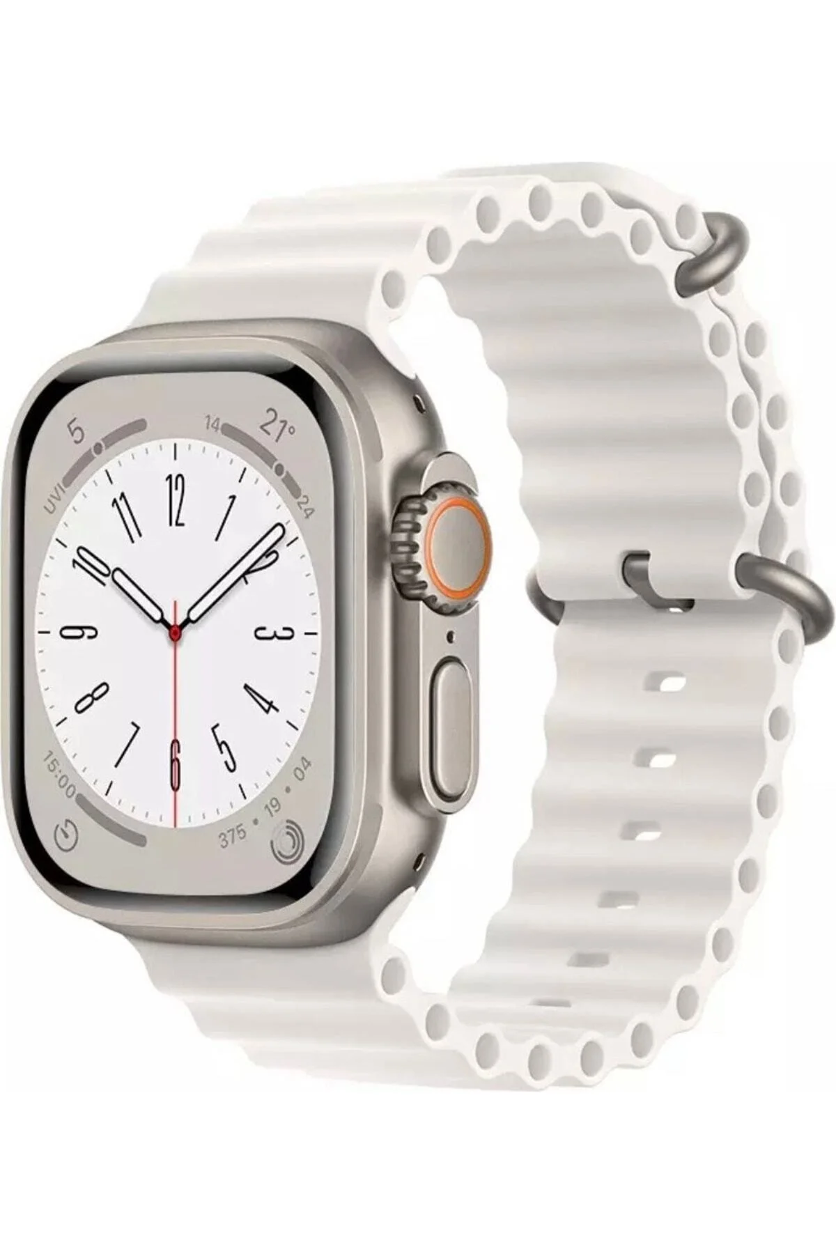 Apple Watch Uyumlu8 7 6 5 4 3 2 Se 42mm / 44mm / 45mm Spor Silikon Kordon Kayış