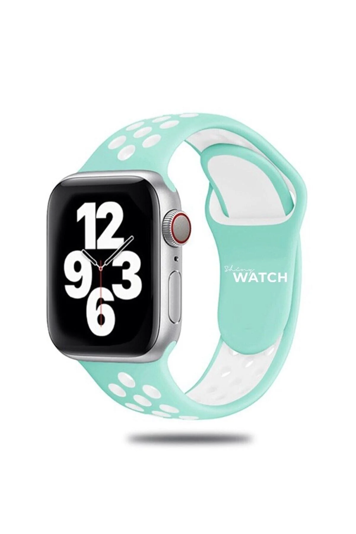 Apple Watch Uyumludelikli Silikon Kordon 42/44mm Marine White - pazariz Görsel 3