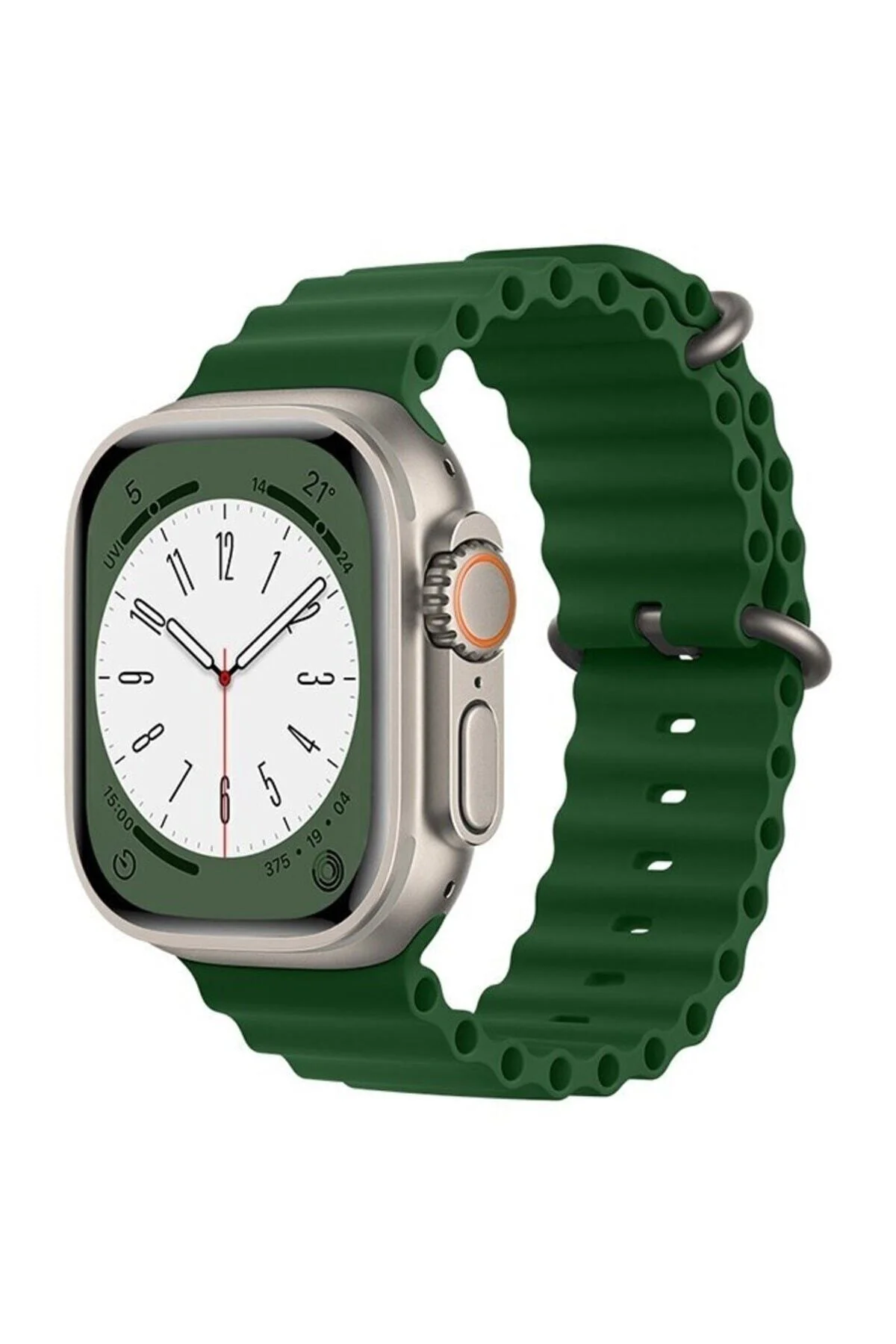 Apple Watch Uyumlu42mm 44mm 45mm 49mm 1/2/3/4/5/6/se/7/8/ultra Kordon Silikon Kordon