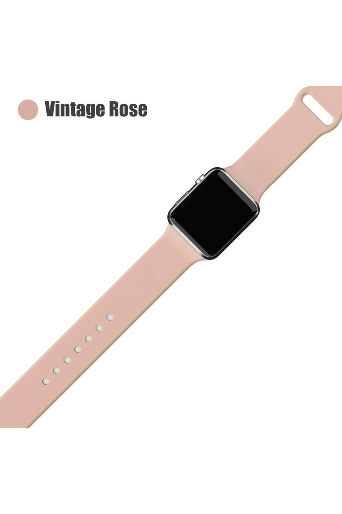 Apple Watch Uyumlu2 3 4 5 6 7 8 38mm 40mm 41mm Silikon Kordon
