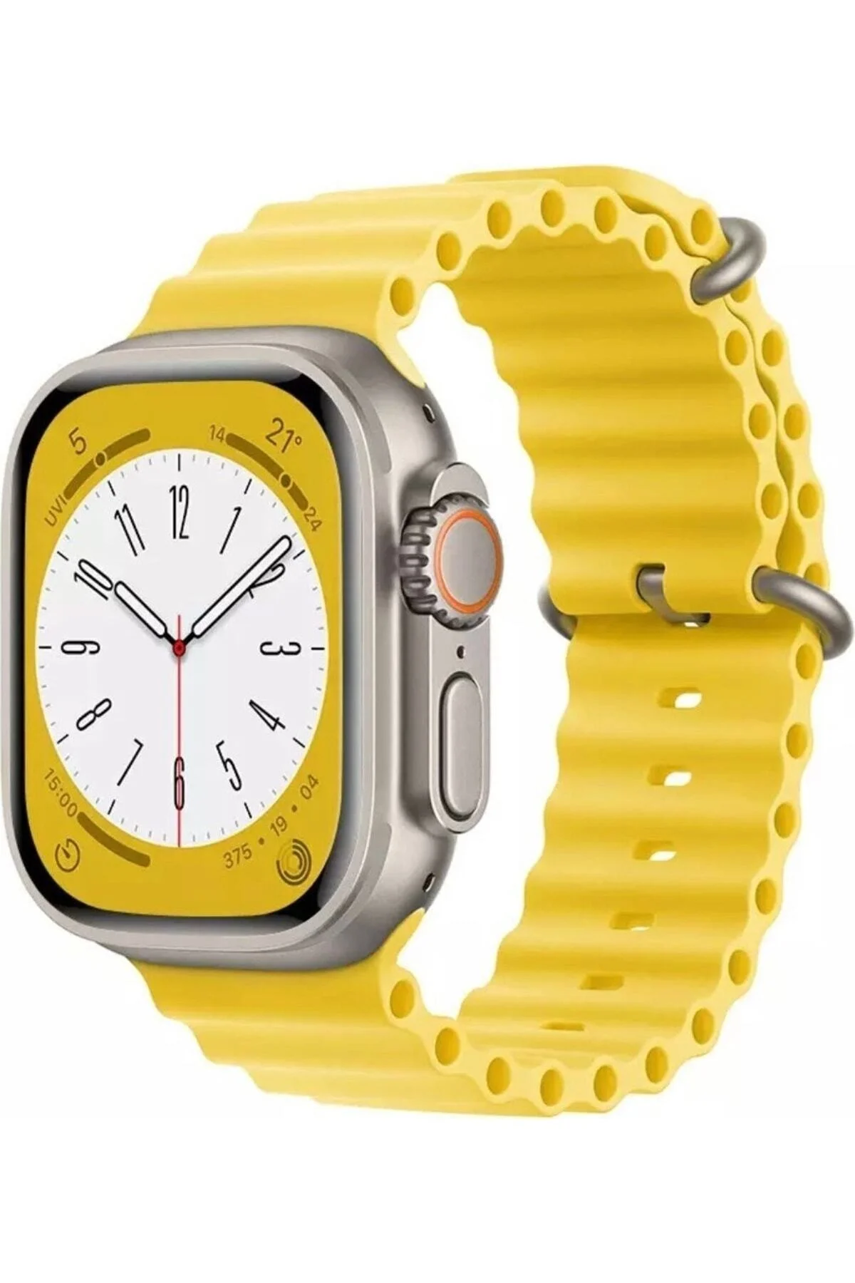 Apple Watch Uyumlu8 7 6 5 4 3 2 Se 42mm / 44mm / 45mm Spor Silikon Kordon Kayış