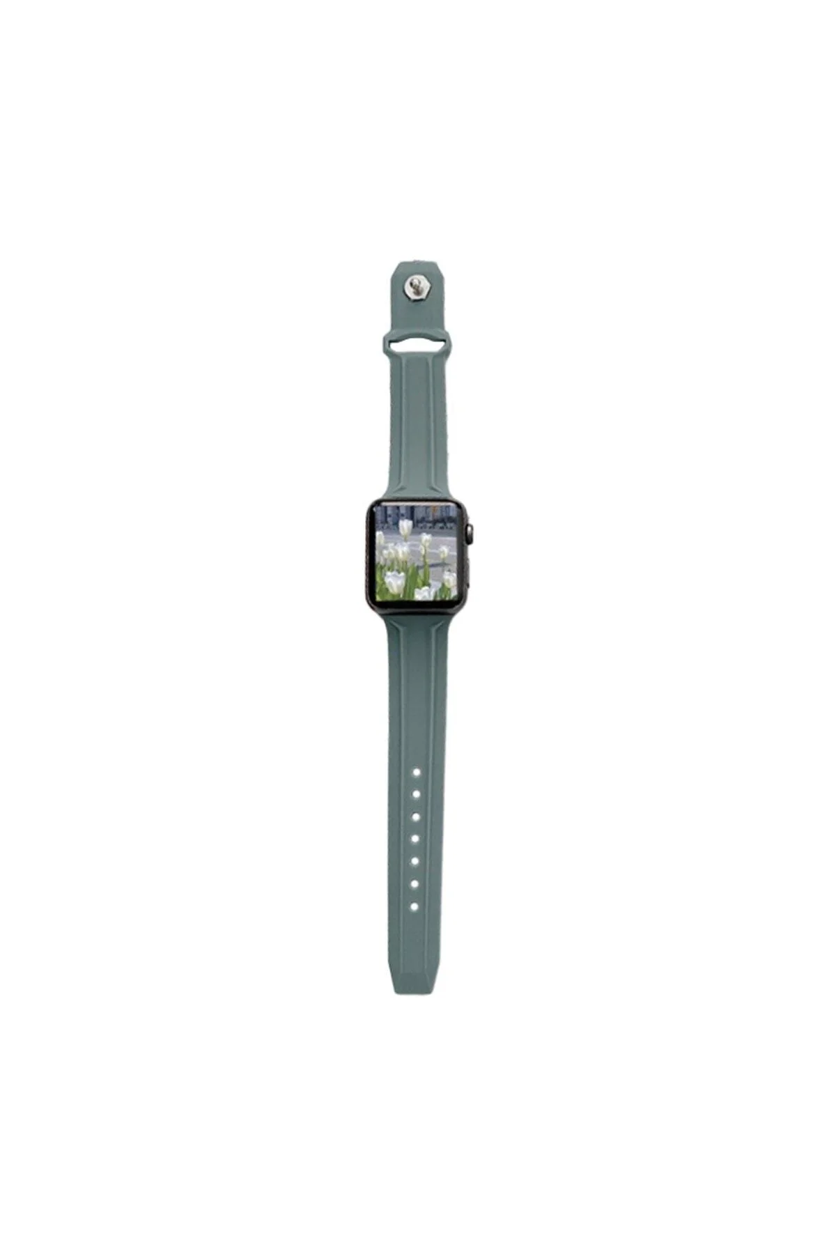 Apple Watch Uyumlu5 6 7 8 Ultra 42mm 44mm 45mm Silikon Kordon