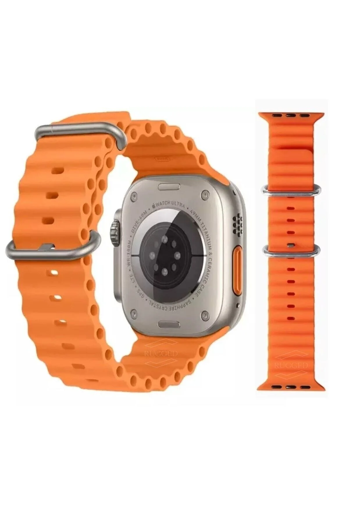 Apple Watch Uyumlu6 7 8 Se 42 44 45 46 Mm Kordon Kayış Silikon