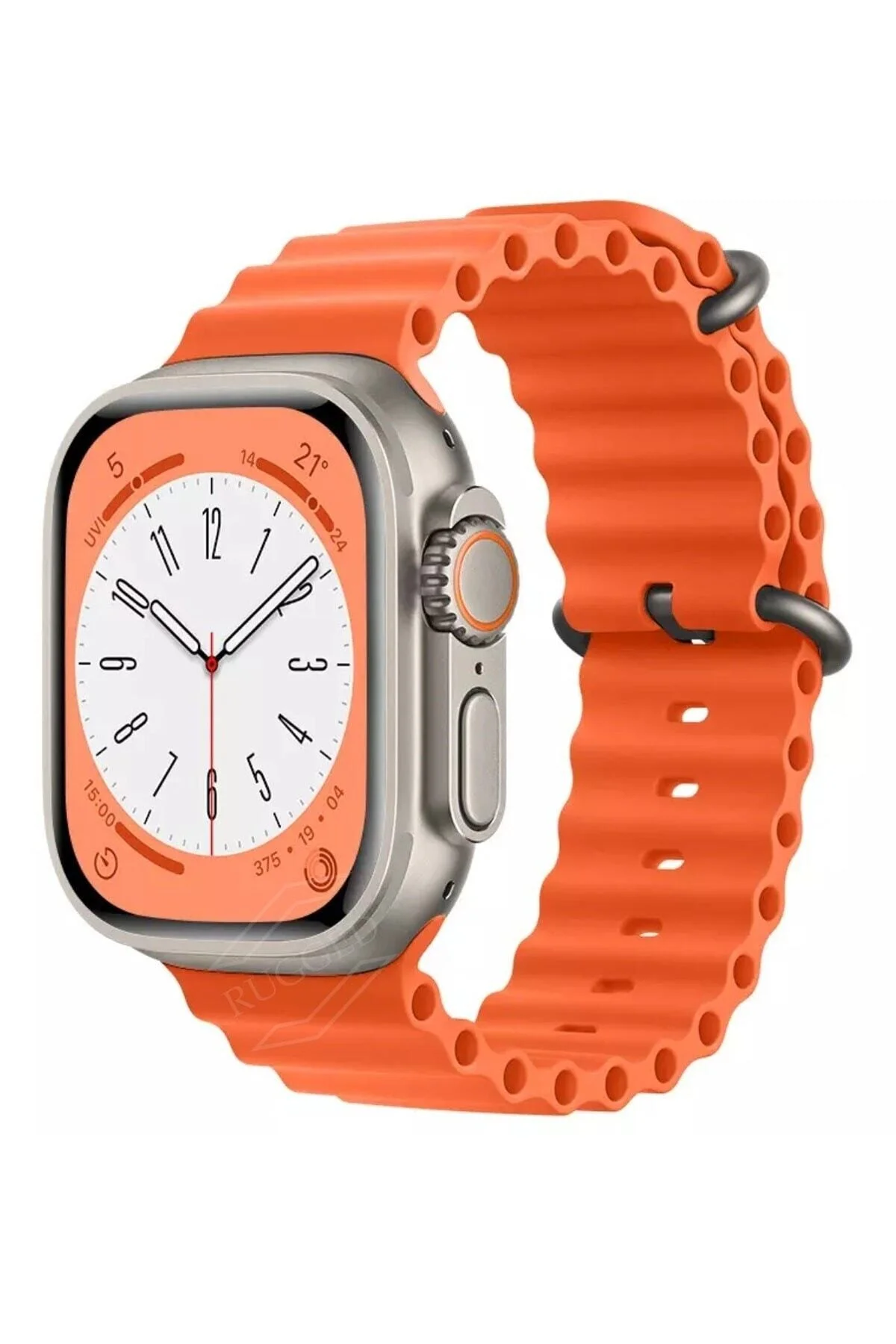 Apple Watch Uyumlu6 7 8 Se 42 44 45 46 Mm Kordon Kayış Silikon - pazariz Görsel 2