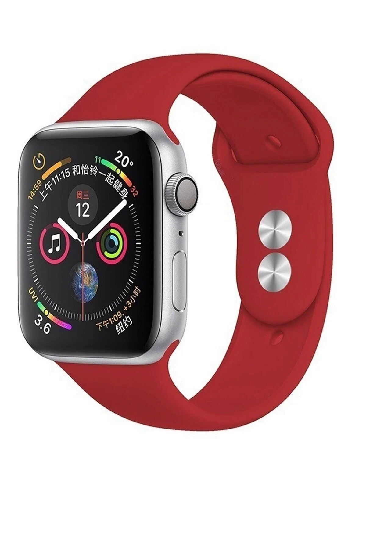 Apple Watch Uyumlusilikon Kordon Kayış 7 - 6 - Se - 5 - 4 - 3 - 2 - 1 38mm 40mm