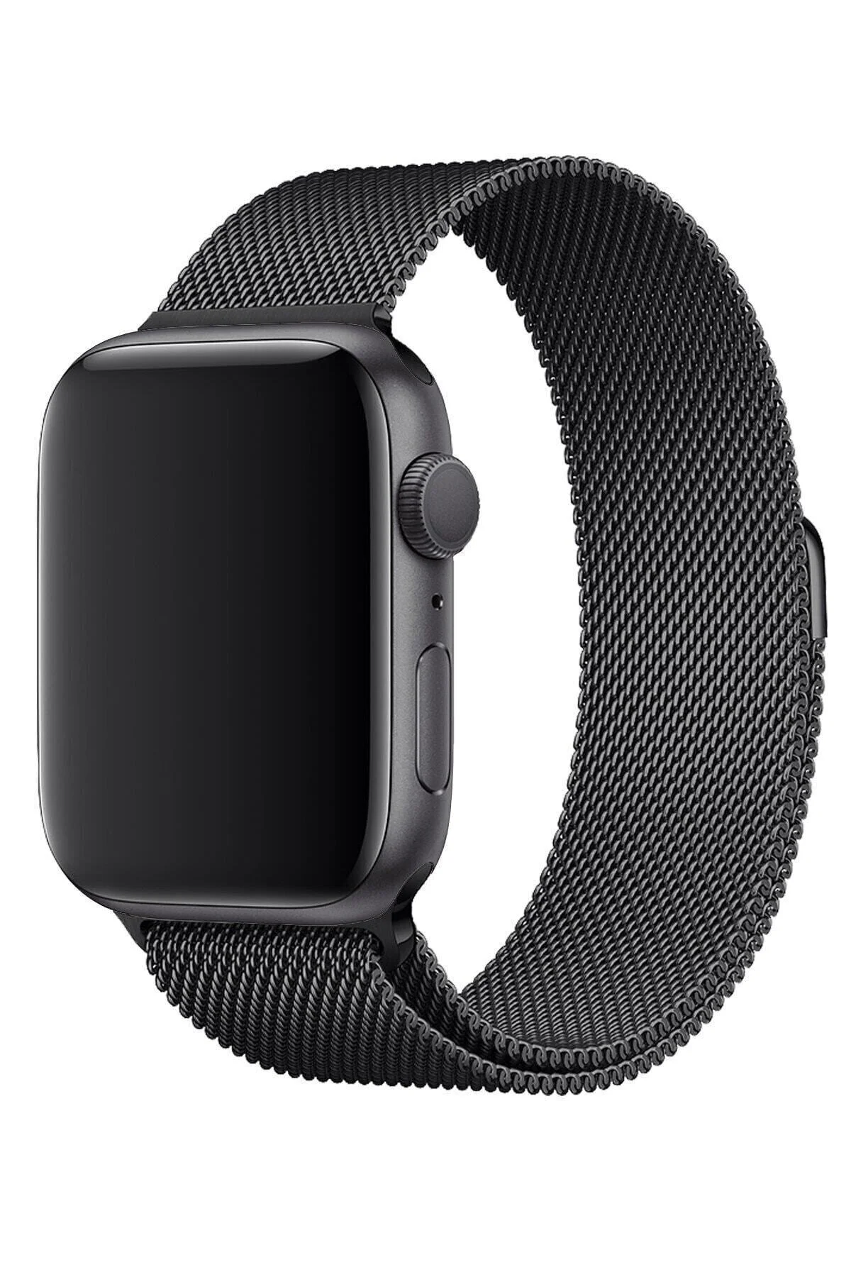 Apple Watch Uyumlu1 2 3 4 5 6 7 Se 42 Mm/44 Mm/45 Mm Hasır Örgü Metal Kordon Kayış - pazariz Görsel 3