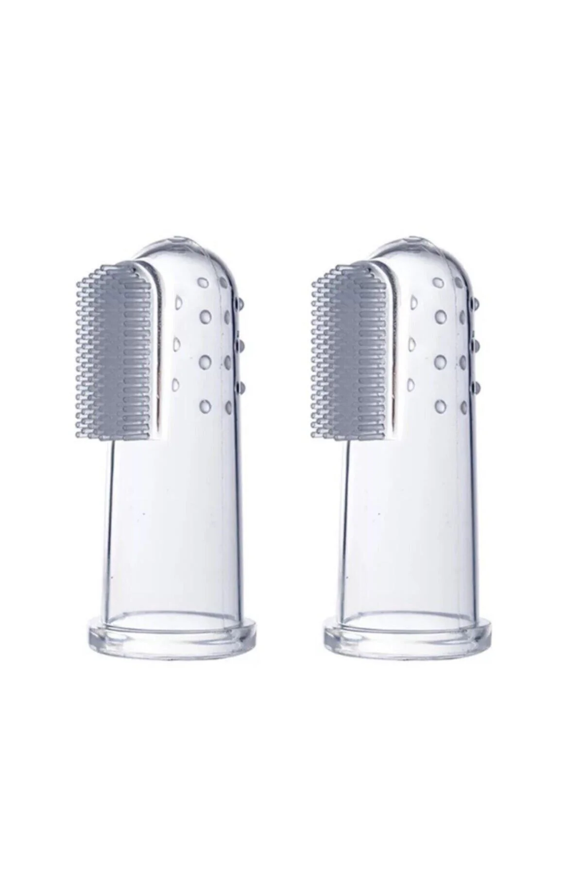 Silikon Bebek Parmak Diş Fırçası - Finger Brush 0-3 Yaş - 2'li Paket