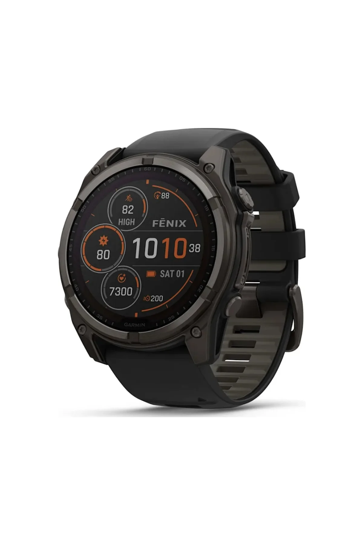 Garmin Fenix 8 51 MM Solar Akıllı Saat (Distribütör Garantili) Çakıl Gri - Siyah