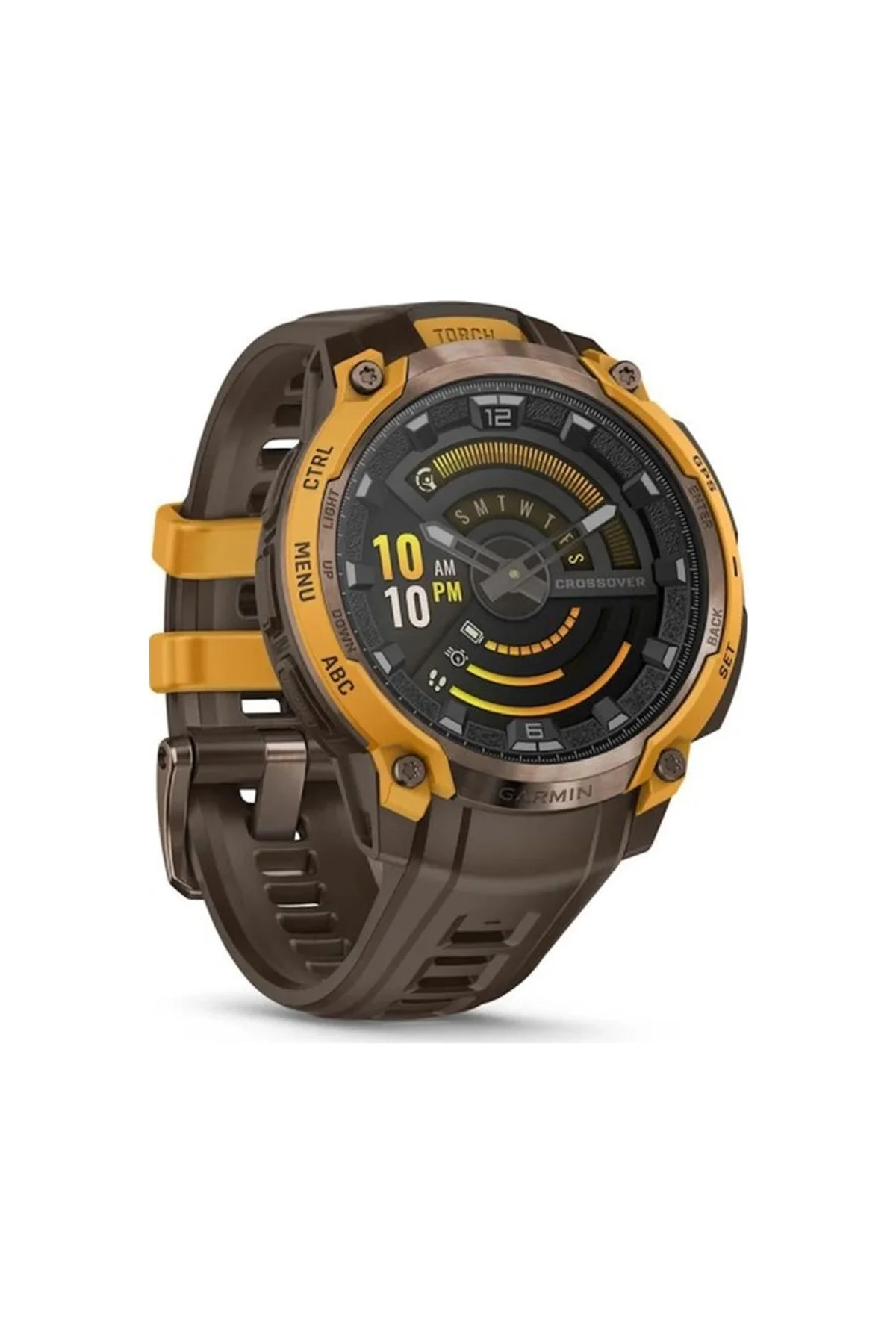 Garmin Instinct Crossover Amoled 141-213 MM Akıllı Saat (Distribütör Garantili) Açık Kahverengi - Garmin Görsel 4
