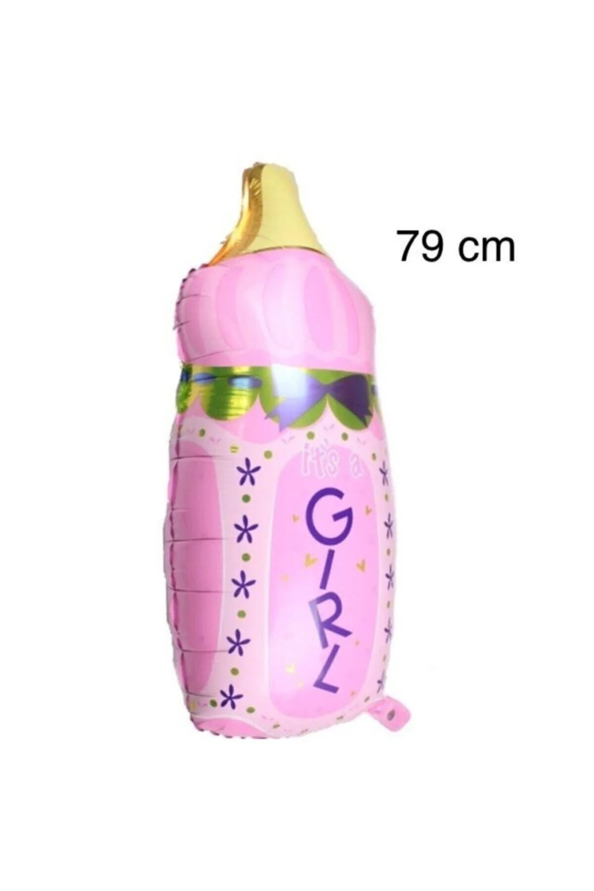 Fırsat Ayı Baby Shower Kız Bebek Pembe Biberon Folyo Balon