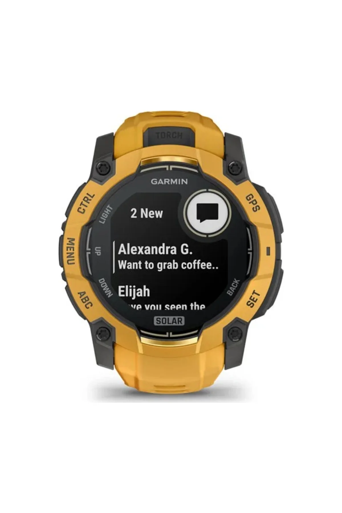 Garmin Instinct 3 - 45 MM Turuncu Gri (Distribütör Garantili) Sarı - Garmin Görsel 4