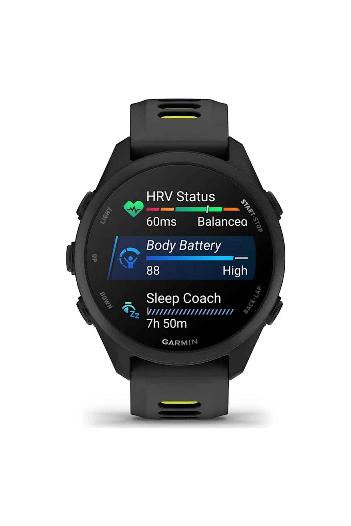 Garmin Forerunner 170 Music Siyah/amp Sarı Kayışlı Akıllı Saat (distribütör Garantili) Siyah - Garmin Görsel 5
