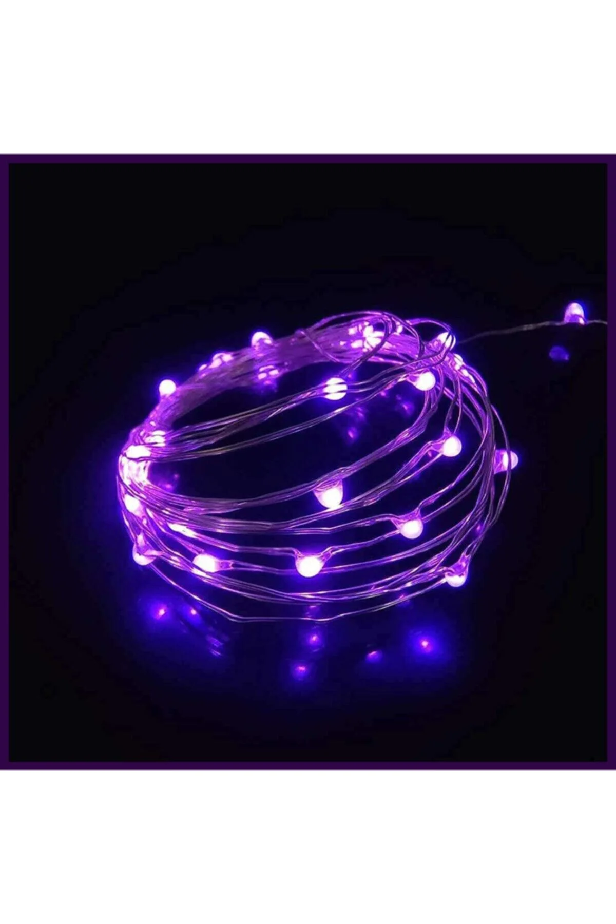 10 Metre Mor Peri Led Pilli - alayımbari Görsel 2