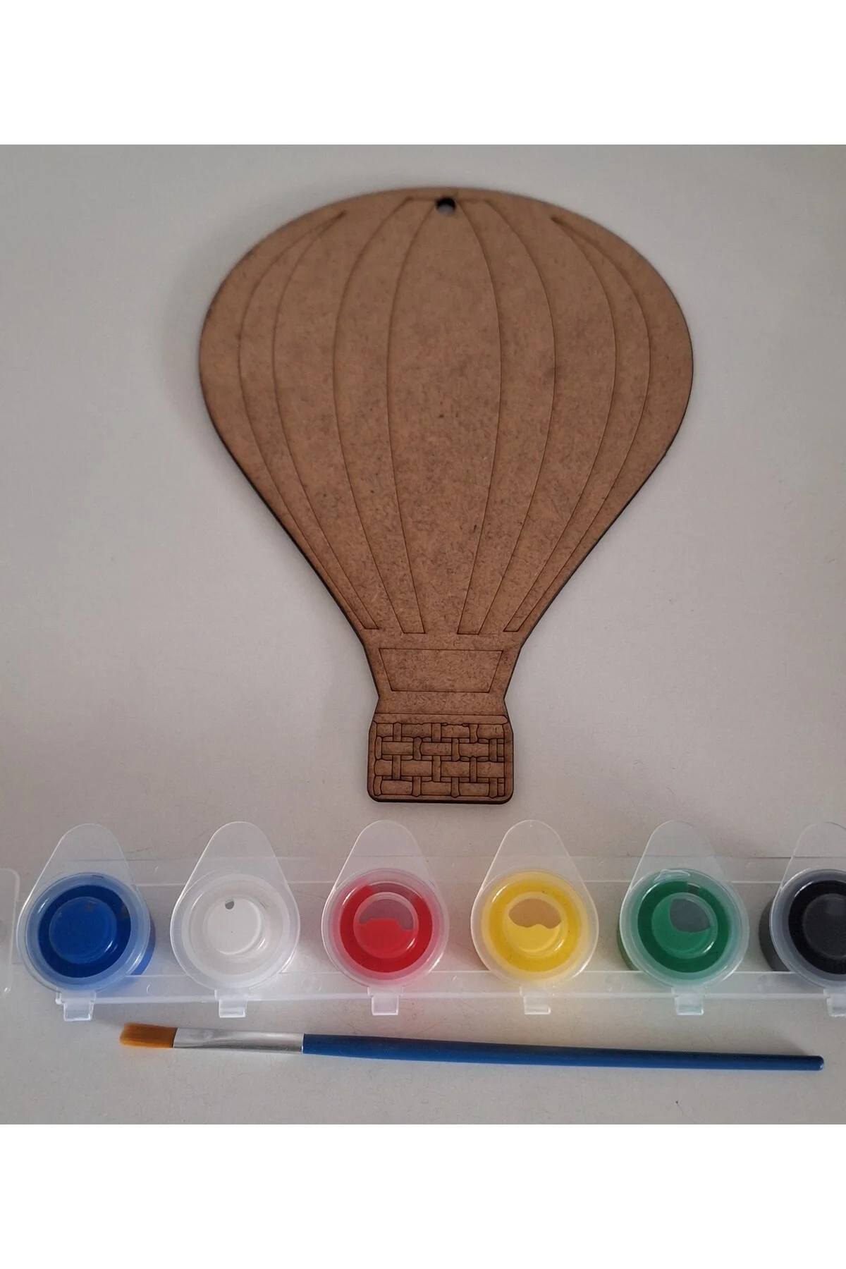 Hava Balonu Ahşap Boyama Aktivite Tatil Etkinlik Sanat Hobi Seti - Ebrulisler Görsel 3