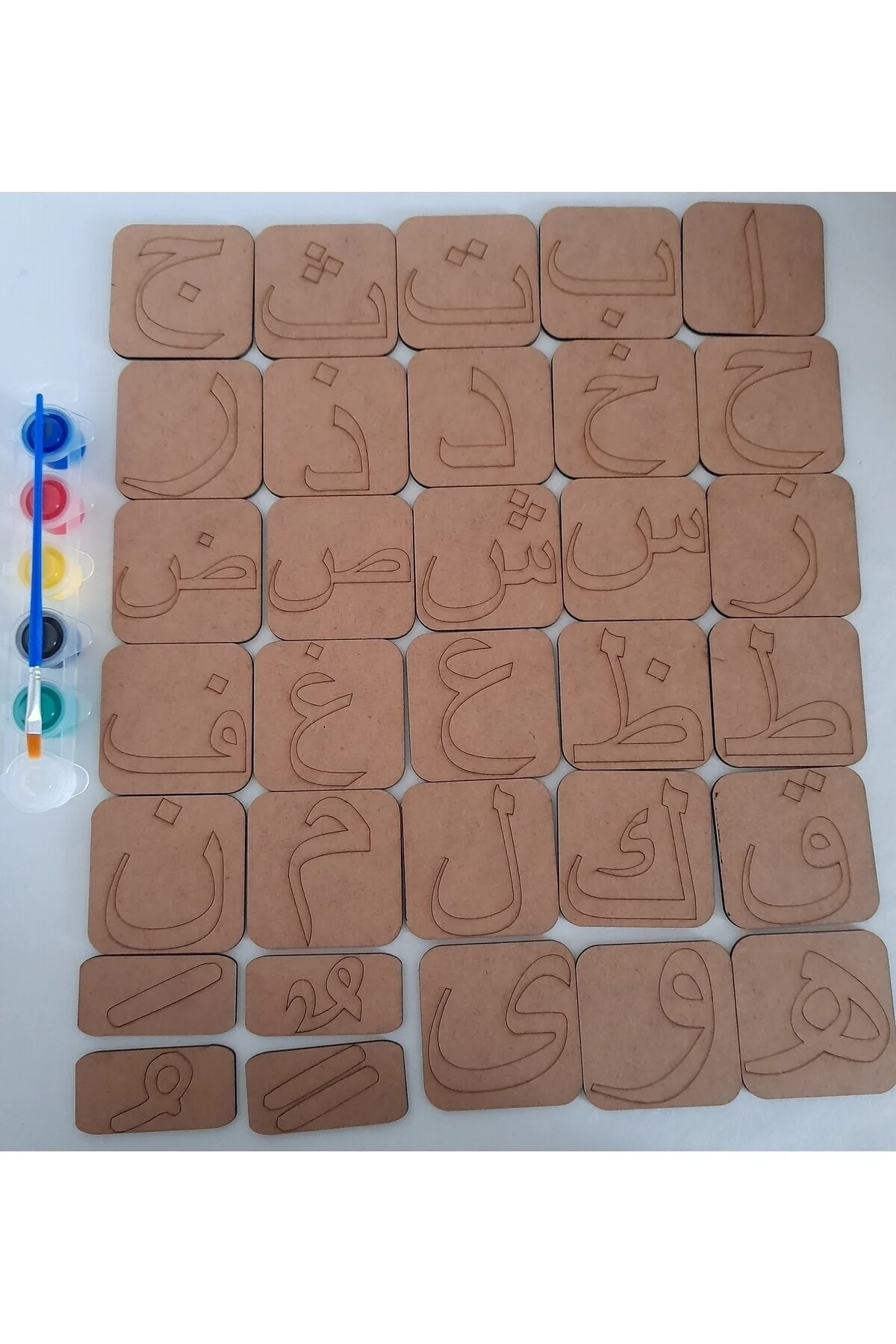 Elifba Ahşap Dini Oyuncak Boyama Aktivite Etkinlik Sanat Hobi Oyun Seti