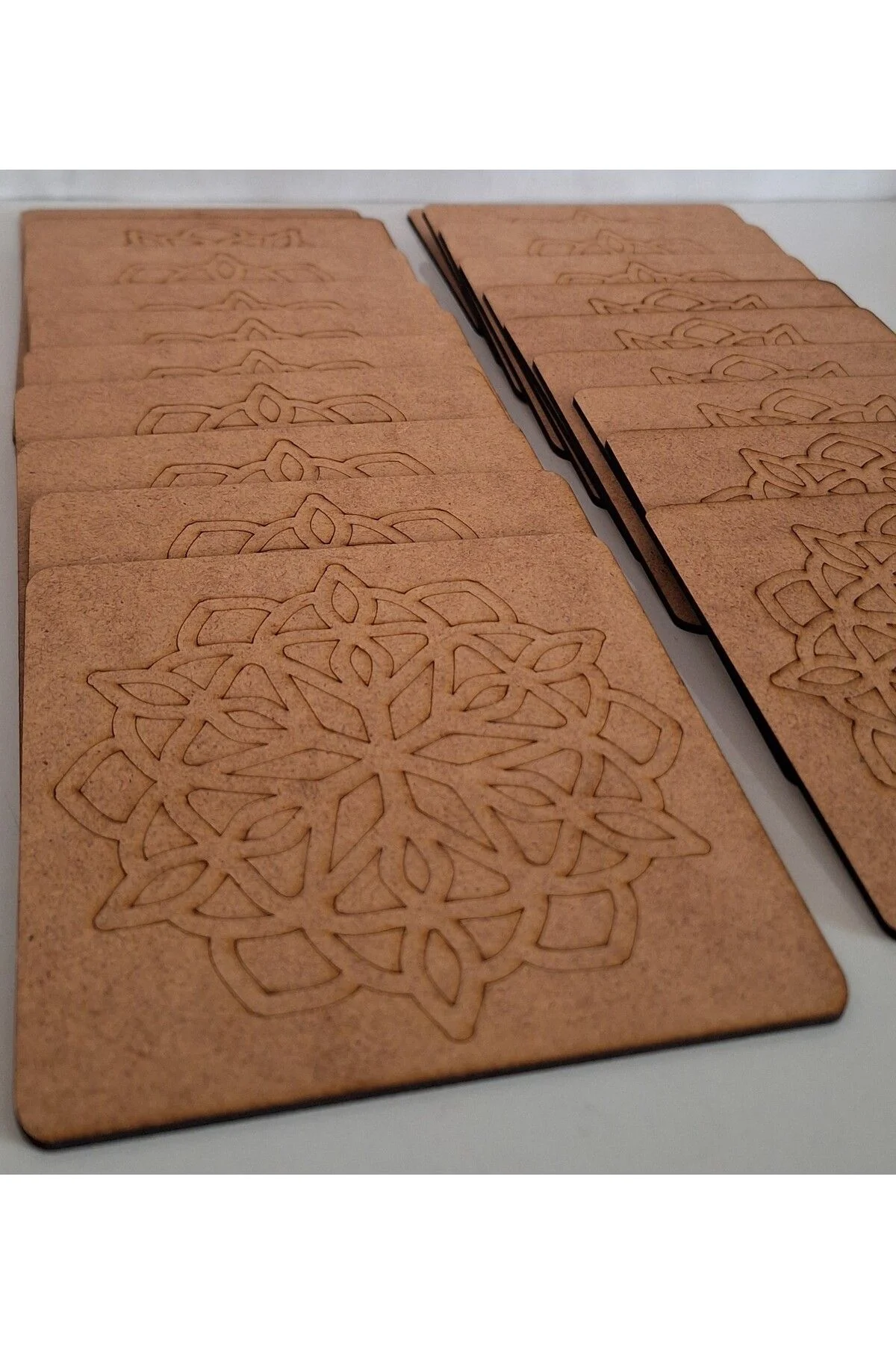20 Adet Mandala Desen Ahşap Boyama Aktivite Okul Kreş Anaokulu Etkinlik Sanat Seti - Ebrulisler Görsel 3