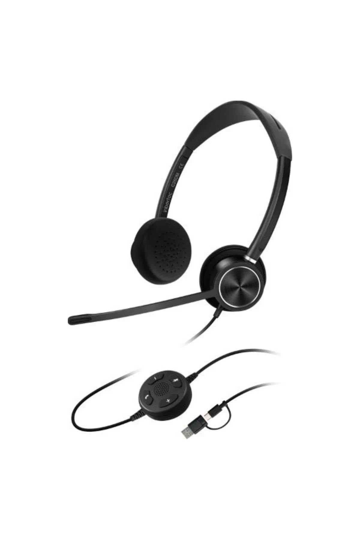 Inbertec C25dm Duo Çağrı Merkezi Kulaklığı Siyah - İnbertec Görsel 2