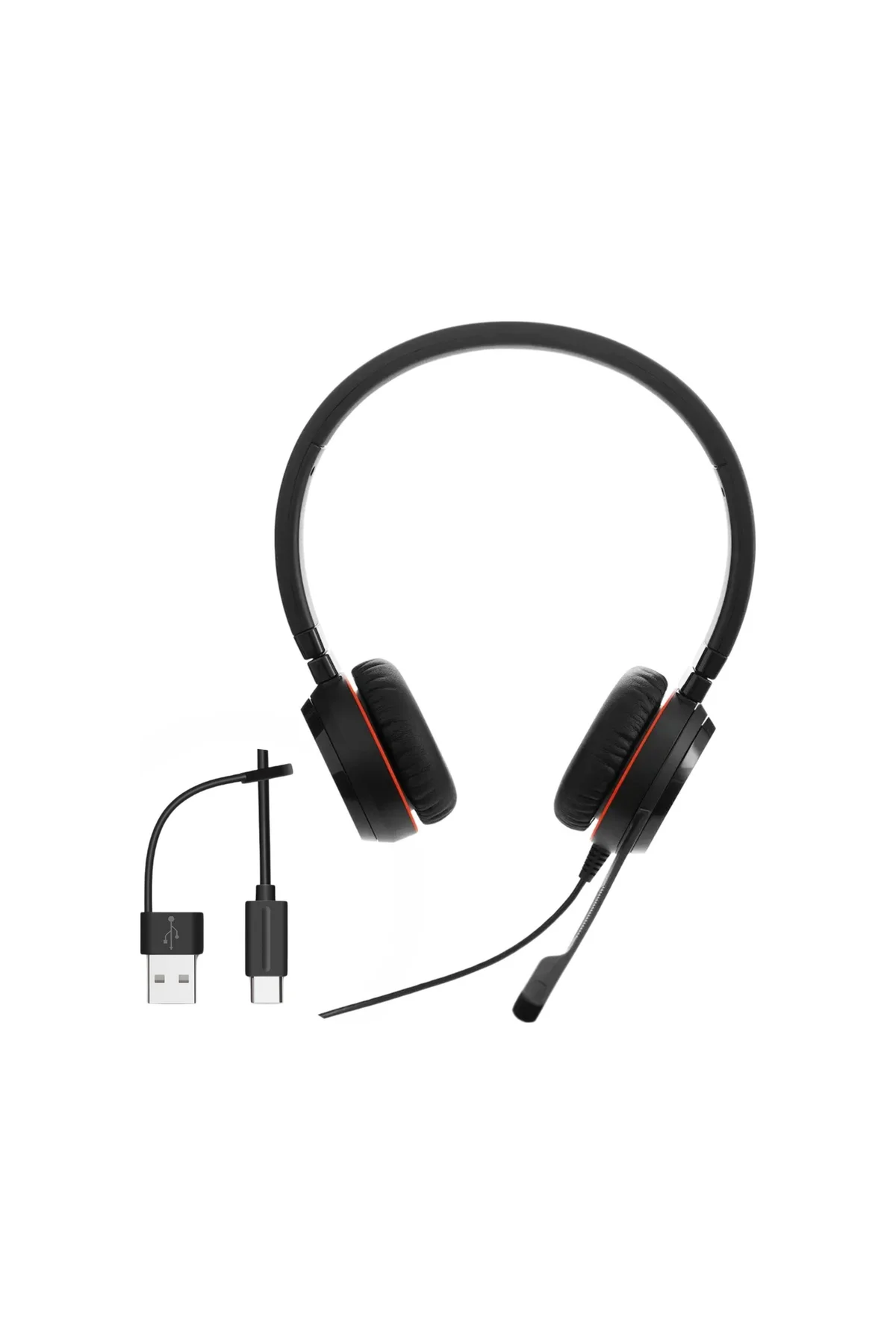 Jabra Evolve 30 Iı Duo Ns Usb-c/a Çağrı Merkezi Kulaklığı Siyah