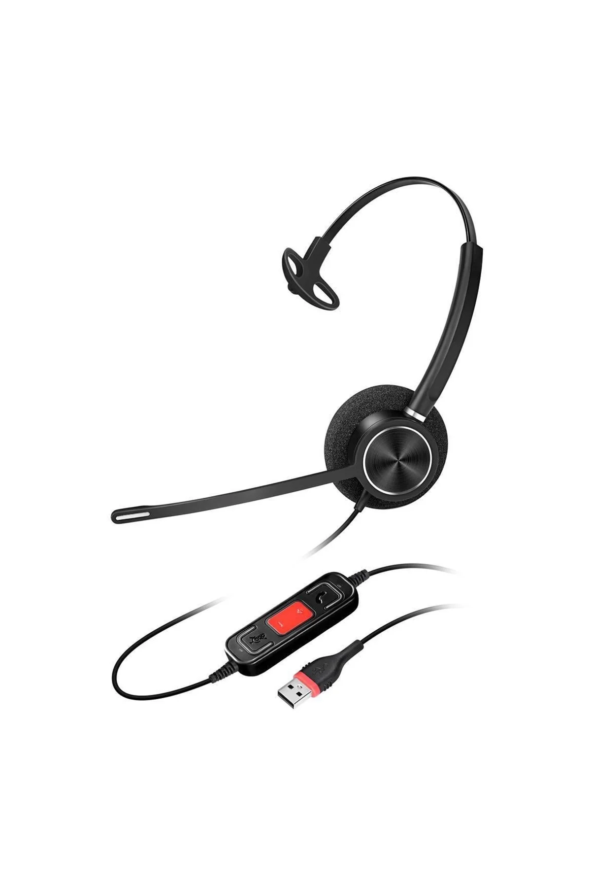 Inbertec C10M Mono Mikrofonlu Çağrı Merkezi Kulaklığı Siyah
