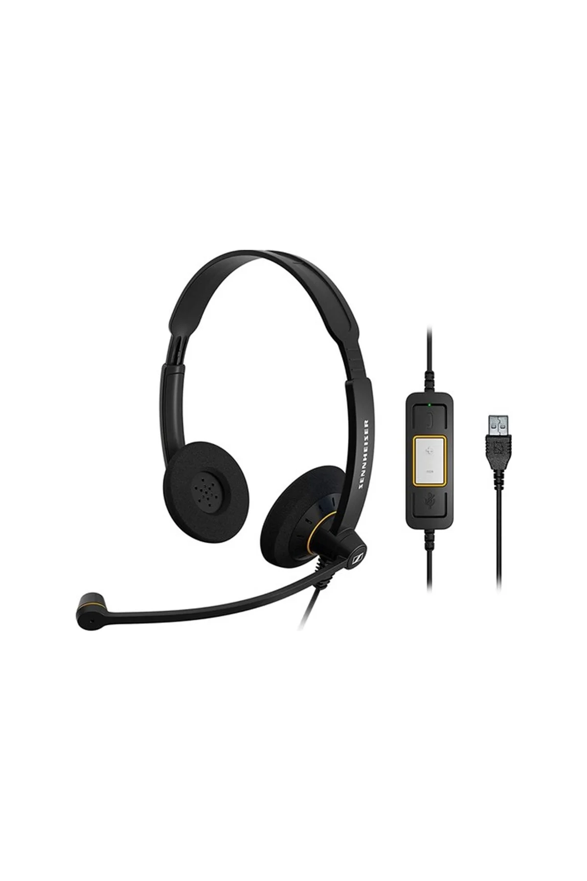 Sennheiser SC 60 USB ML Kablolu Çağrı Merkezi Kulaklığı EP-10005 Siyah