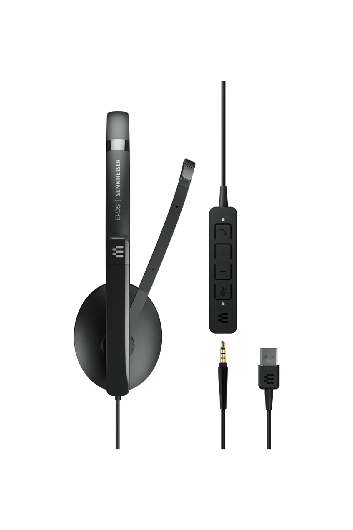 EPOS Sennheiser ADAPT 135 USB II Kulak Üstü Ofis Kulaklığı Siyah - Epos Görsel 4