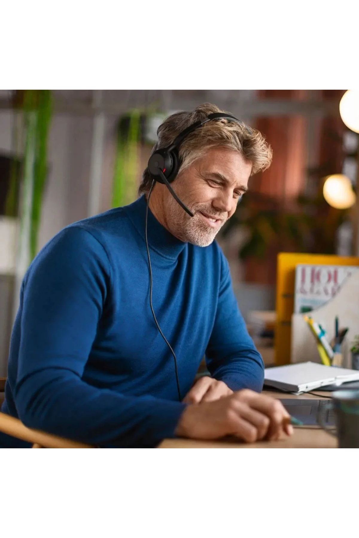 Jabra Evolve2 50 Duo Usb Ms Kablolu Kulak Üstü Kulaklık Siyah - Jabra Görsel 6