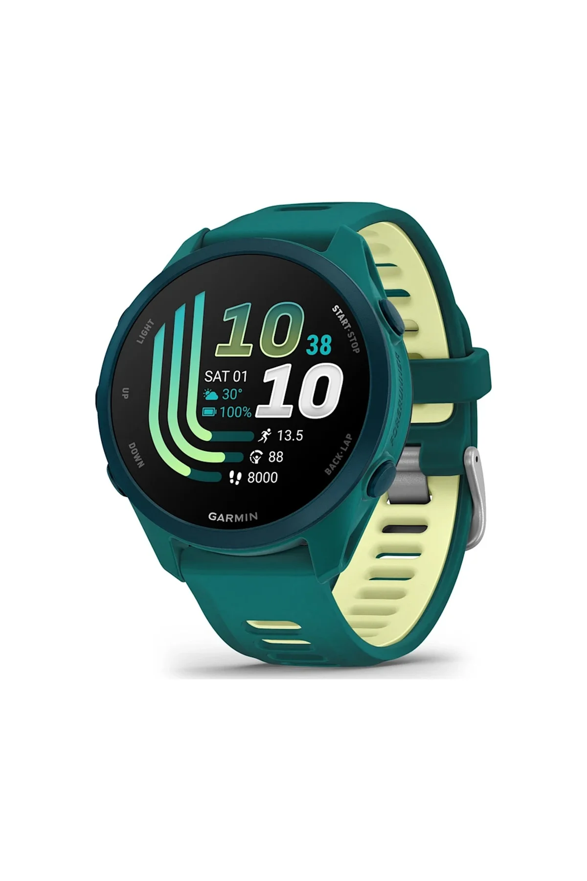 Garmin Forerunner 170 Music Turkuaz Yeşili/limon Sarısı Kayışlı Akıllı Saat (distribütör Garantili)