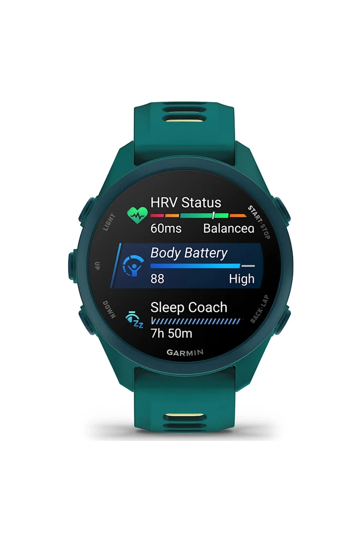 Garmin Forerunner 170 Music Turkuaz Yeşili/limon Sarısı Kayışlı Akıllı Saat (distribütör Garantili) - Garmin Görsel 6