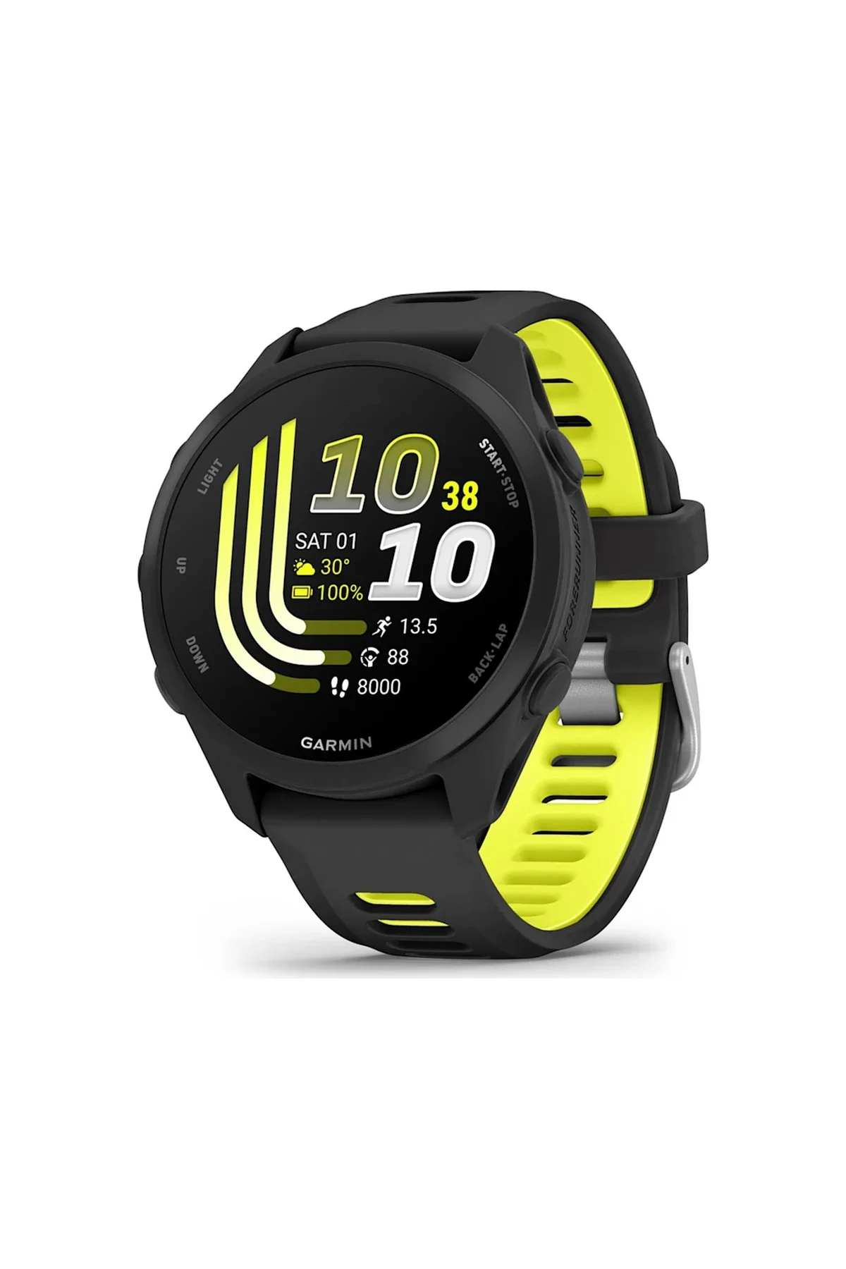 Garmin Forerunner 170 Music Siyah/amp Sarı Kayışlı Akıllı Saat (distribütör Garantili) Siyah