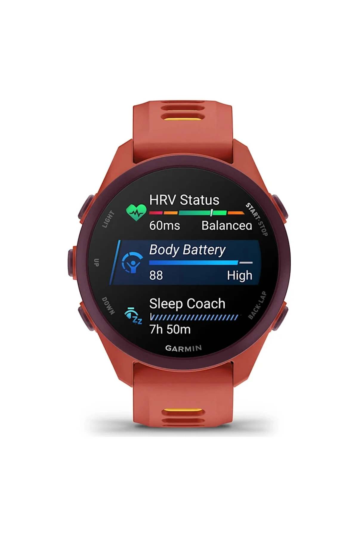 Garmin Forerunner 170 Music Akıllı Saat (Distribütör Garantili) Turuncu - Garmin Görsel 6