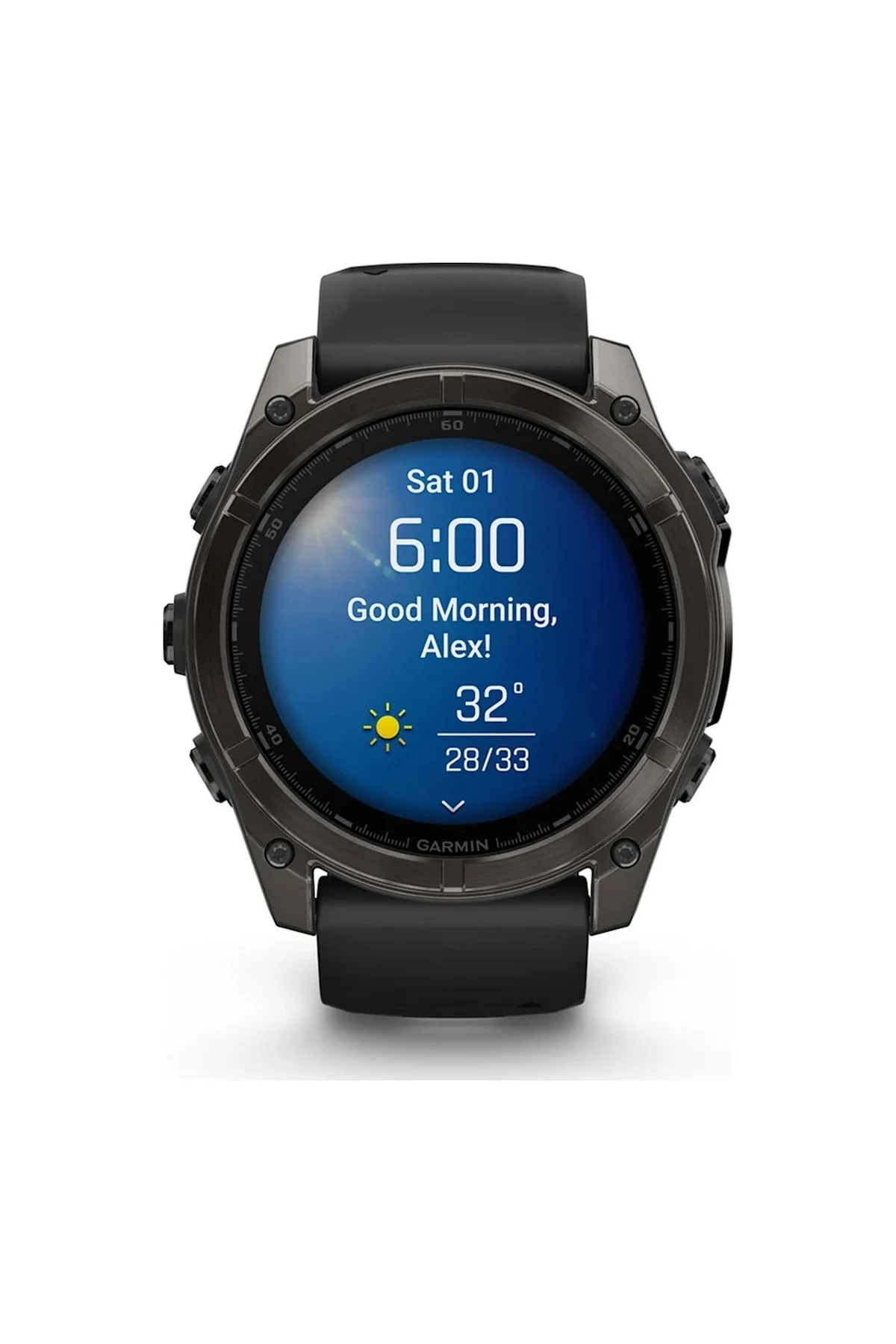 Garmin Fenix 8 51 MM Amoled Akıllı Saat (Distribütör Garantili) Gri - Siyah - Garmin Görsel 2