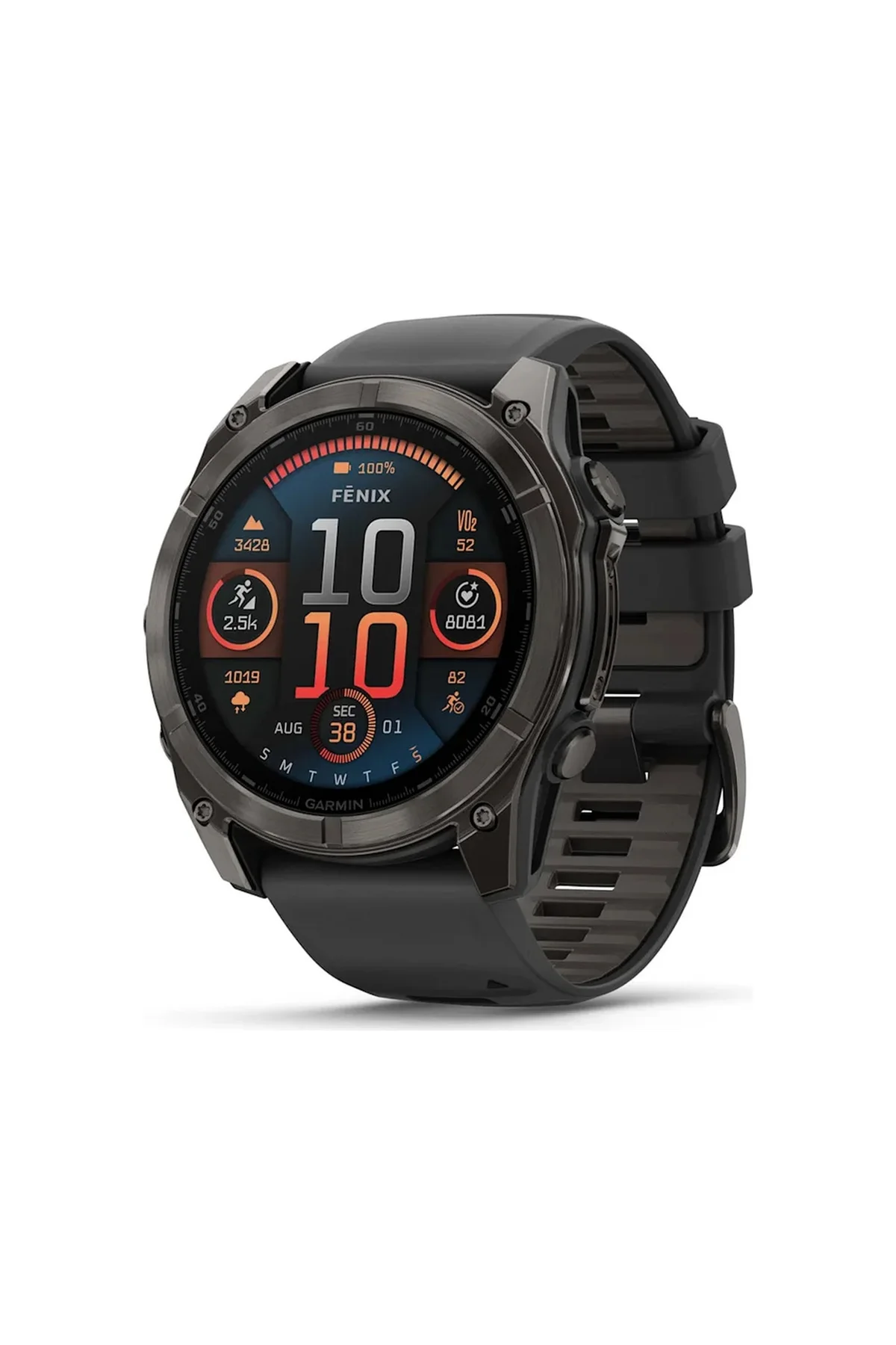 Garmin Fenix 8 51 MM Amoled Akıllı Saat (Distribütör Garantili) Gri - Siyah