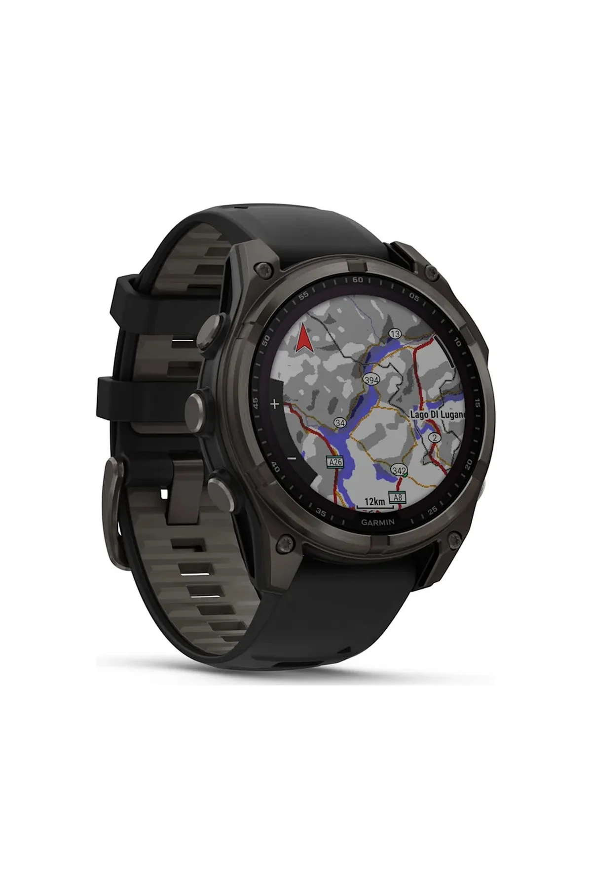 Garmin Fenix 8 - 47 MM Solar Sapphire DLC Titanyum Akıllı Saat (Distribütör Garantili) Gri - Karbon - Garmin Görsel 3