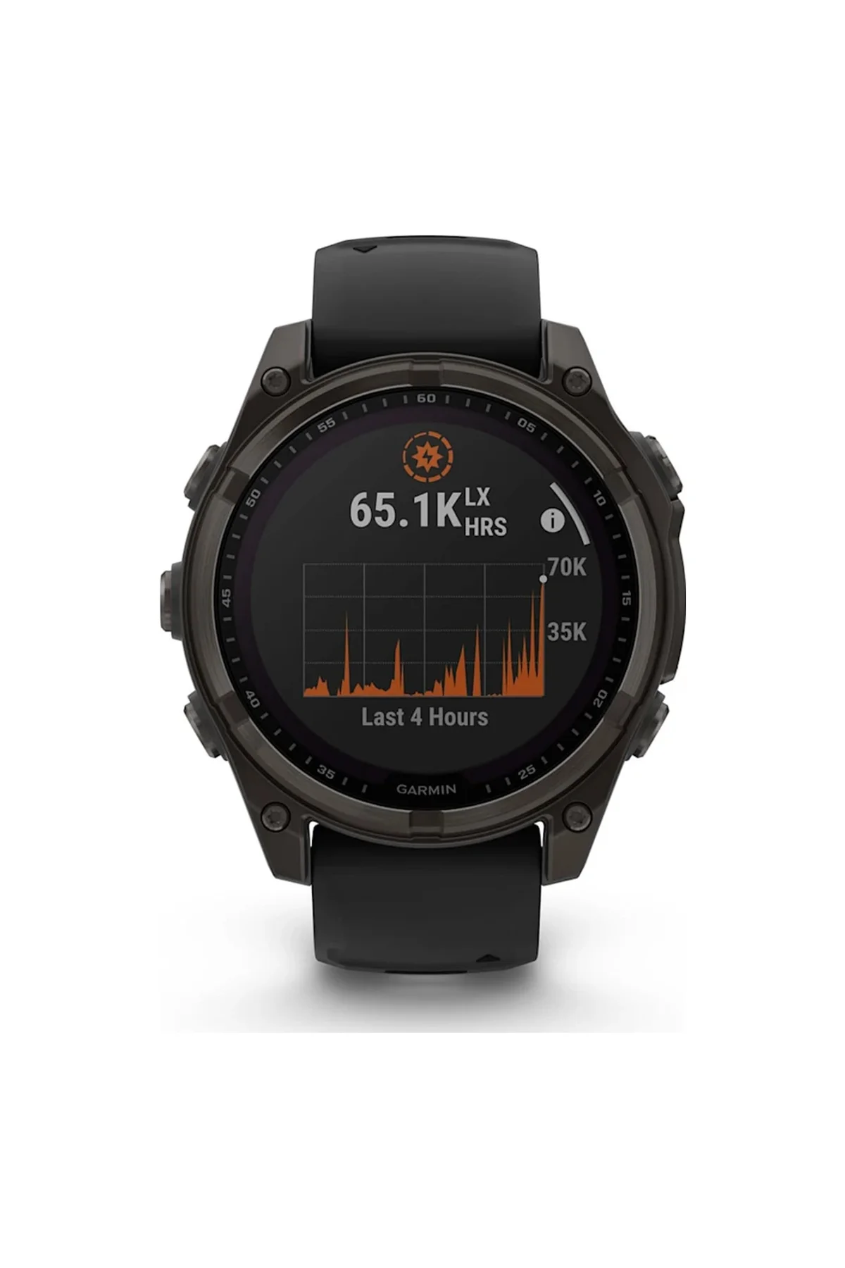 Garmin Fenix 8 - 47 MM Solar Sapphire DLC Titanyum Akıllı Saat (Distribütör Garantili) Gri - Karbon - Garmin Görsel 2