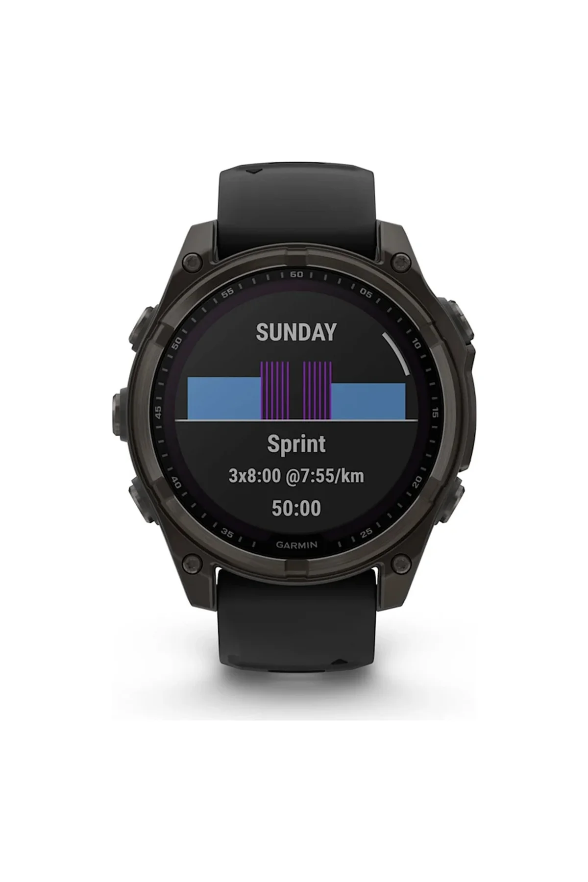 Garmin Fenix 8 - 47 MM Solar Sapphire DLC Titanyum Akıllı Saat (Distribütör Garantili) Gri - Karbon - Garmin Görsel 4