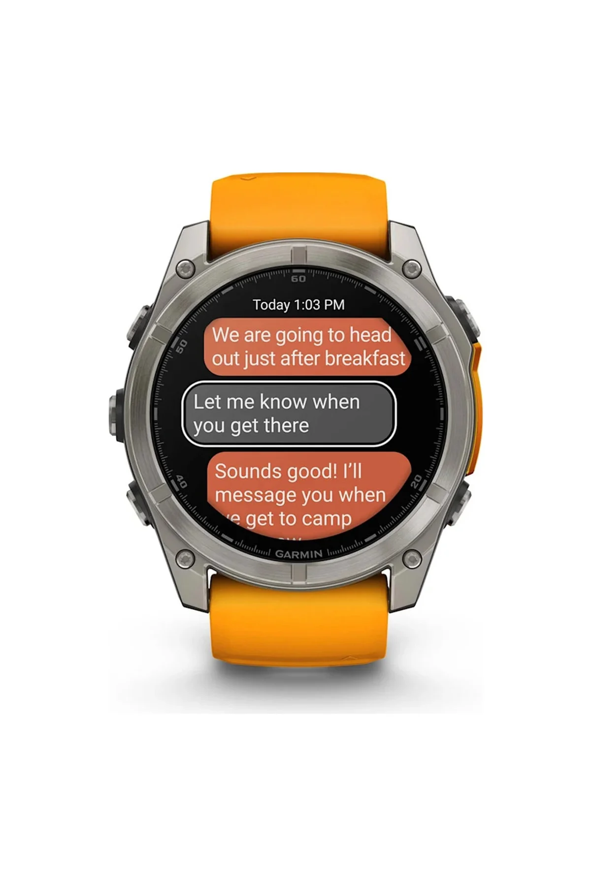 Garmin Fenix 8 51 MM Amoled Akıllı Saat (Distribütör Garantili) Turuncu - Grafit - Garmin Görsel 6