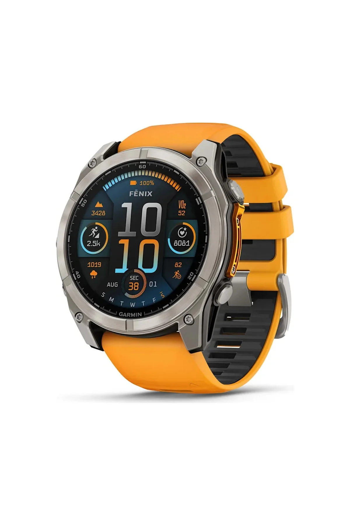 Garmin Fenix 8 51 MM Amoled Akıllı Saat (Distribütör Garantili) Turuncu - Grafit