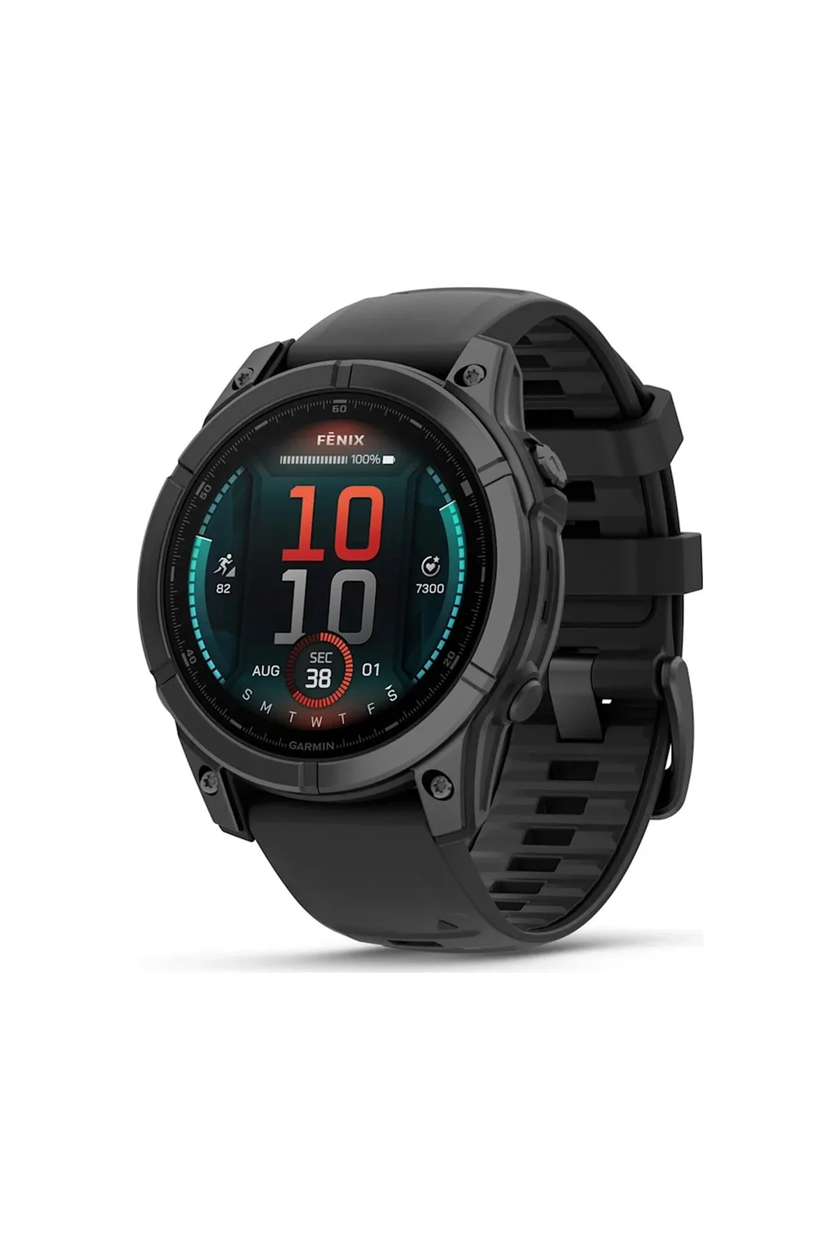 Garmin Fenix E 47 MM Amoled Silikon Kayışlı Akıllı Saat (Distribütör Garantili) Siyah