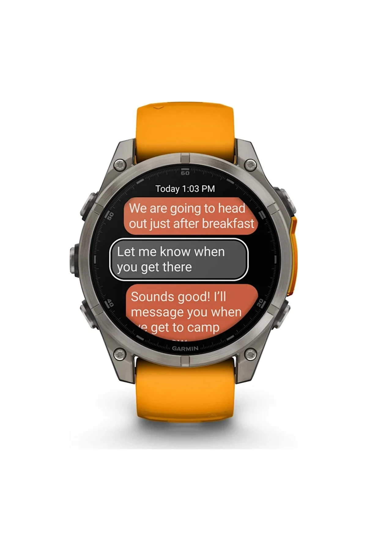 Garmin Fenix 8 47 MM Akıllı Saat (Distribütör Garantili) Turuncu - Garmin Görsel 4