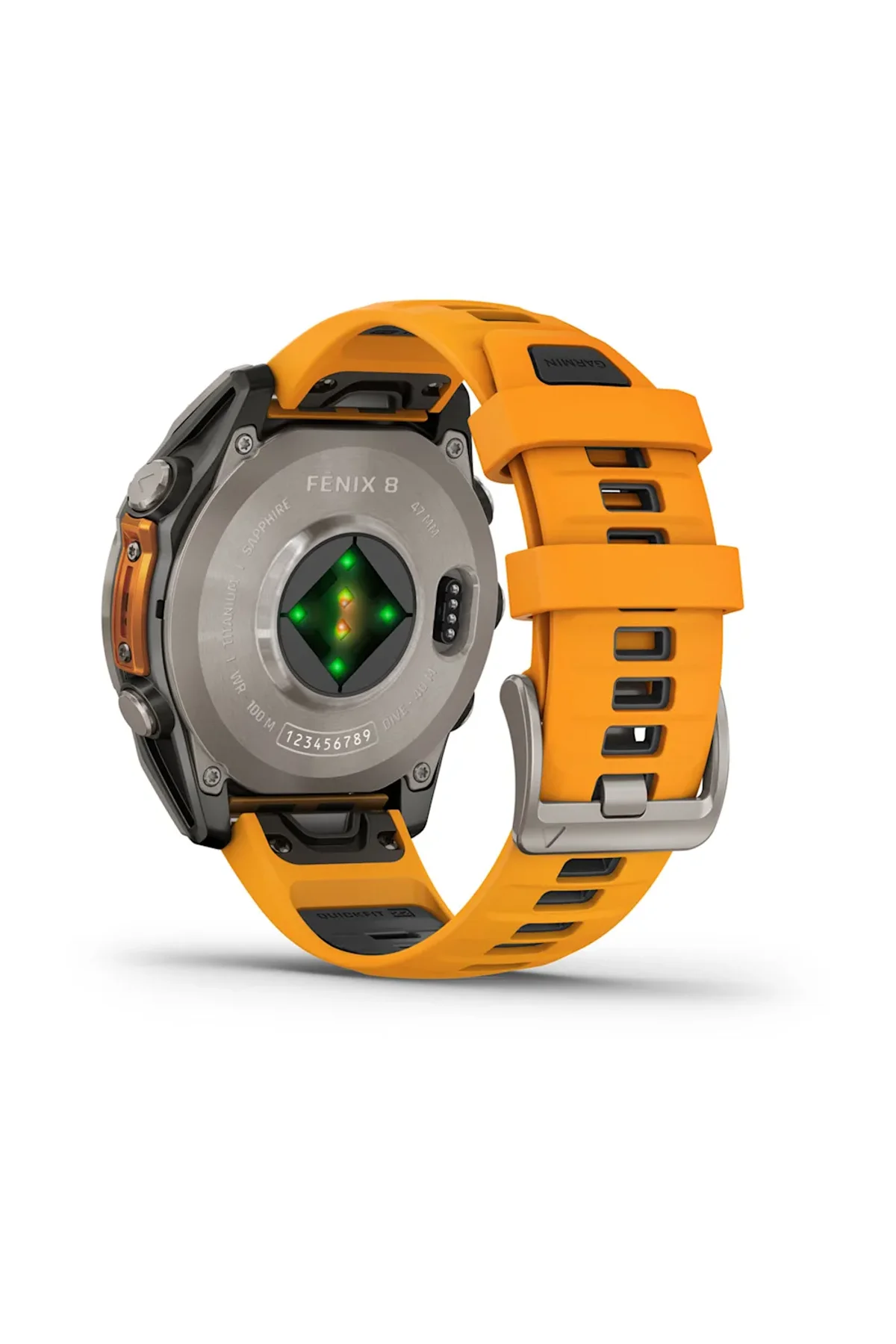 Garmin Fenix 8 – 47mm AMOLED Sapphire Titanyum Turuncu/Grafit Silikon Kayışlı - Garmin Görsel 7