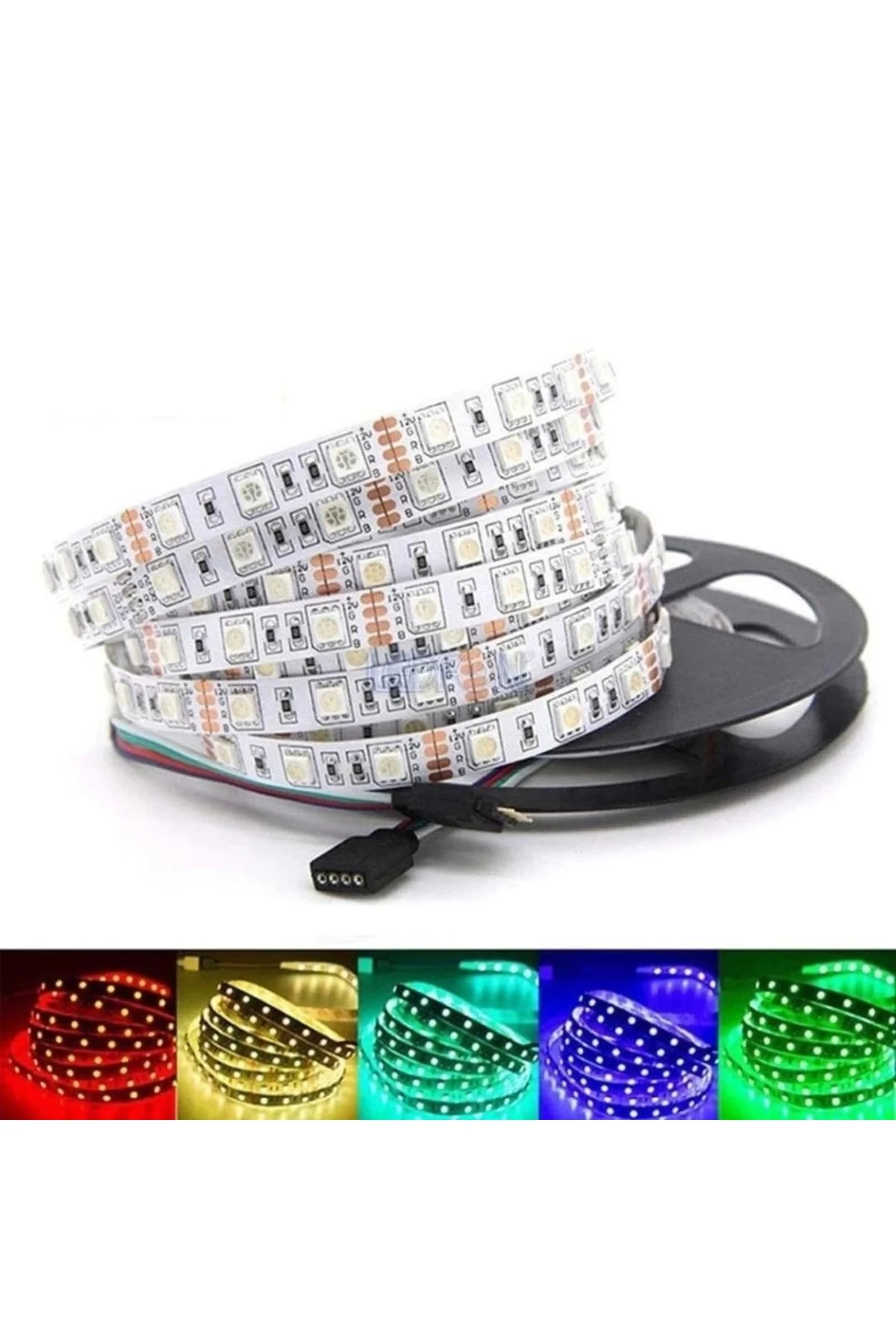 Rgb Şerit Led 15 Metre Yapışkanlı Iç Mekan Rulo Işıklı Şerit Led Trafosuz-kumanda Hariç - LEDON Görsel 3