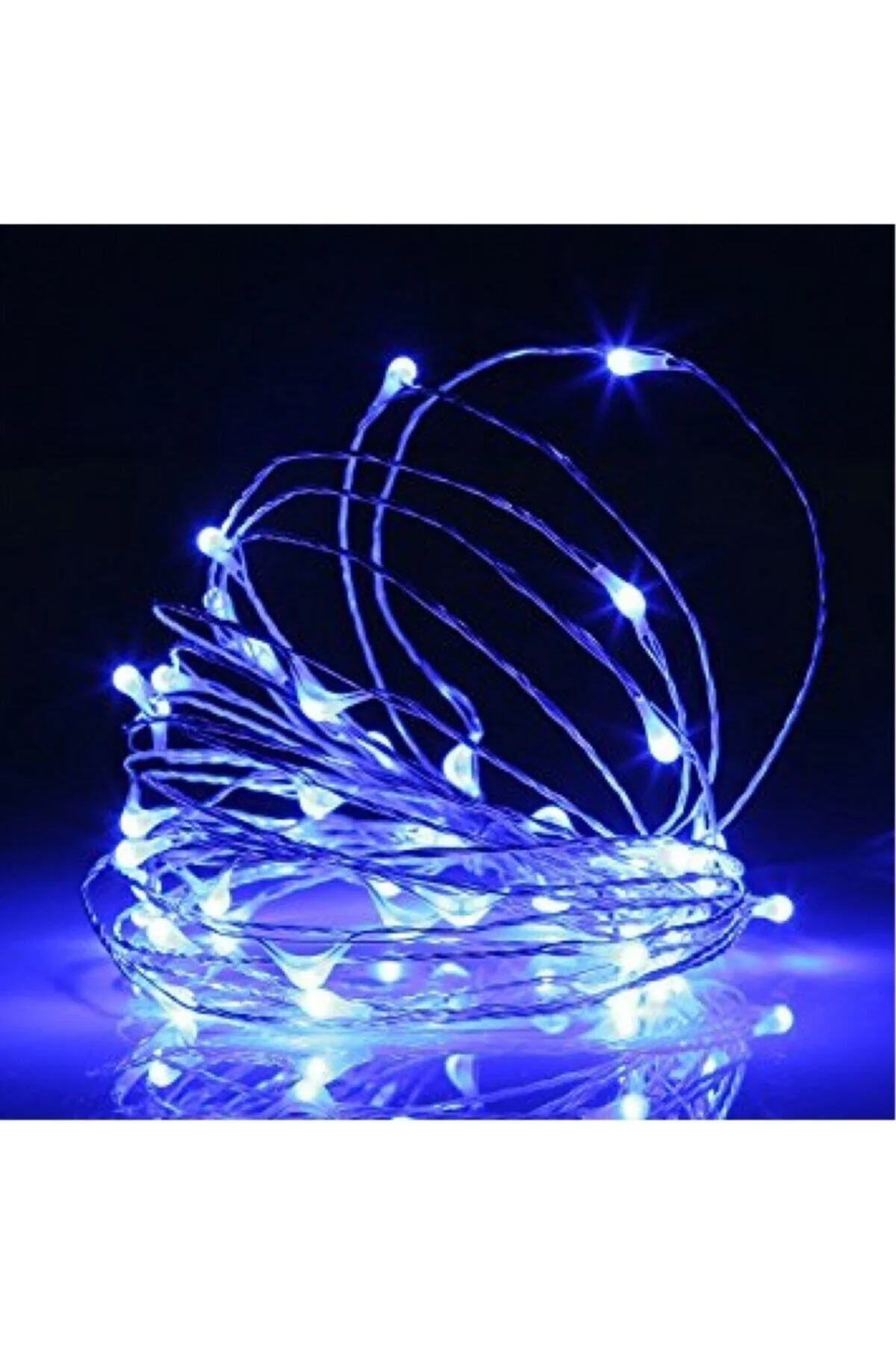Pilli Tel Peri Led 10 Metre Beyaz Kavanoz Balon Süsleme - PEKSHOP Görsel 4