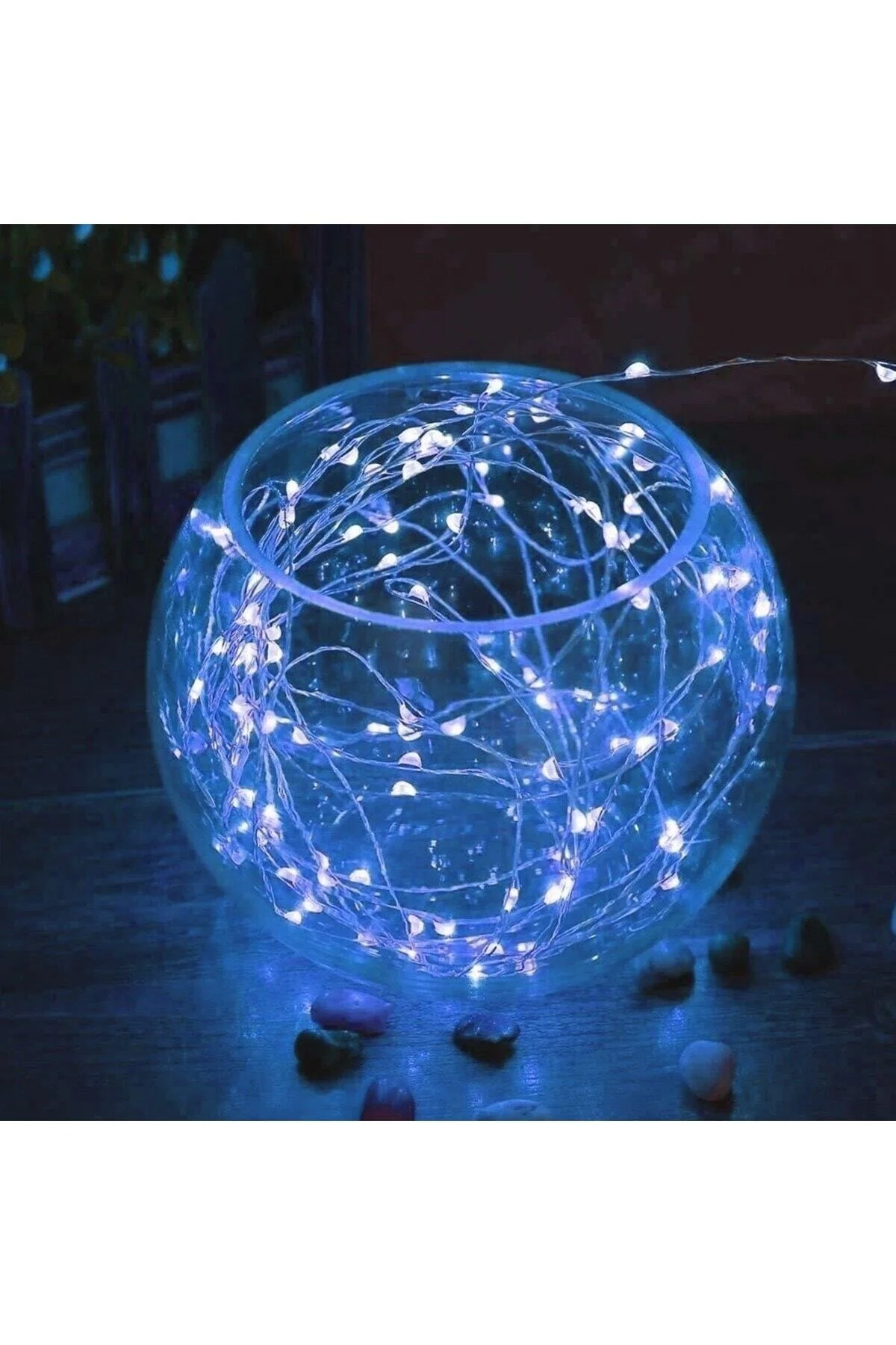 Pilli 5 metre atif Peri Led Beyaz Aydınlatma Süsleme Lambası - Xnews Görsel 3