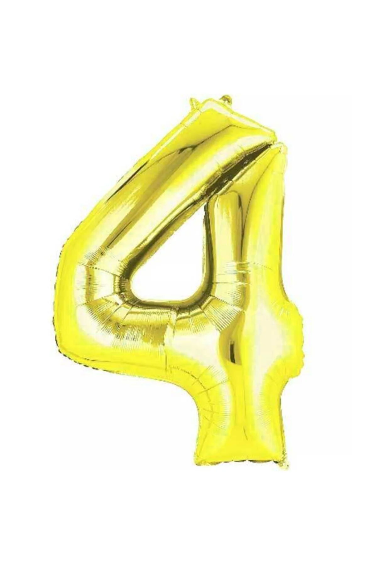4 Rakam Folyo Gold Renk Balon Küçük 35 cm