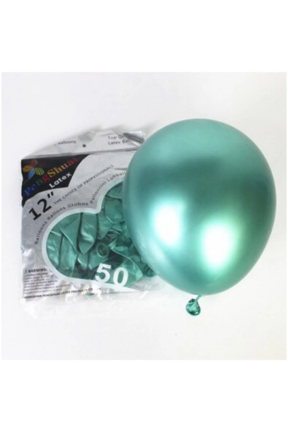 Yeşil Renk Krom Balon 5 Adet - Pi İthalat Görsel 2