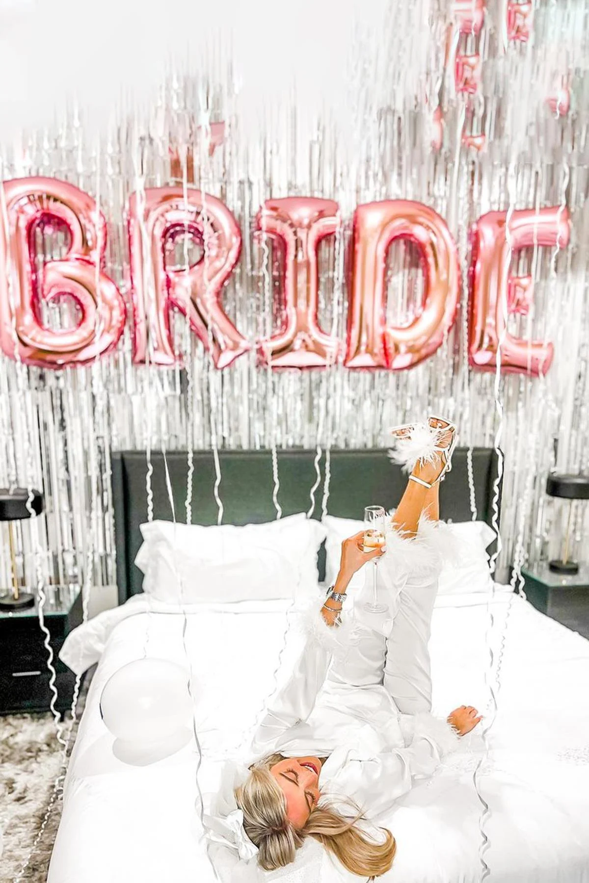 Rose Gold Bride Balon Seti Dev Folyo Balon Seti Bekarlığa Veda Bride To Be Partisi Balonları 100cm - PEKSHOP Görsel 5
