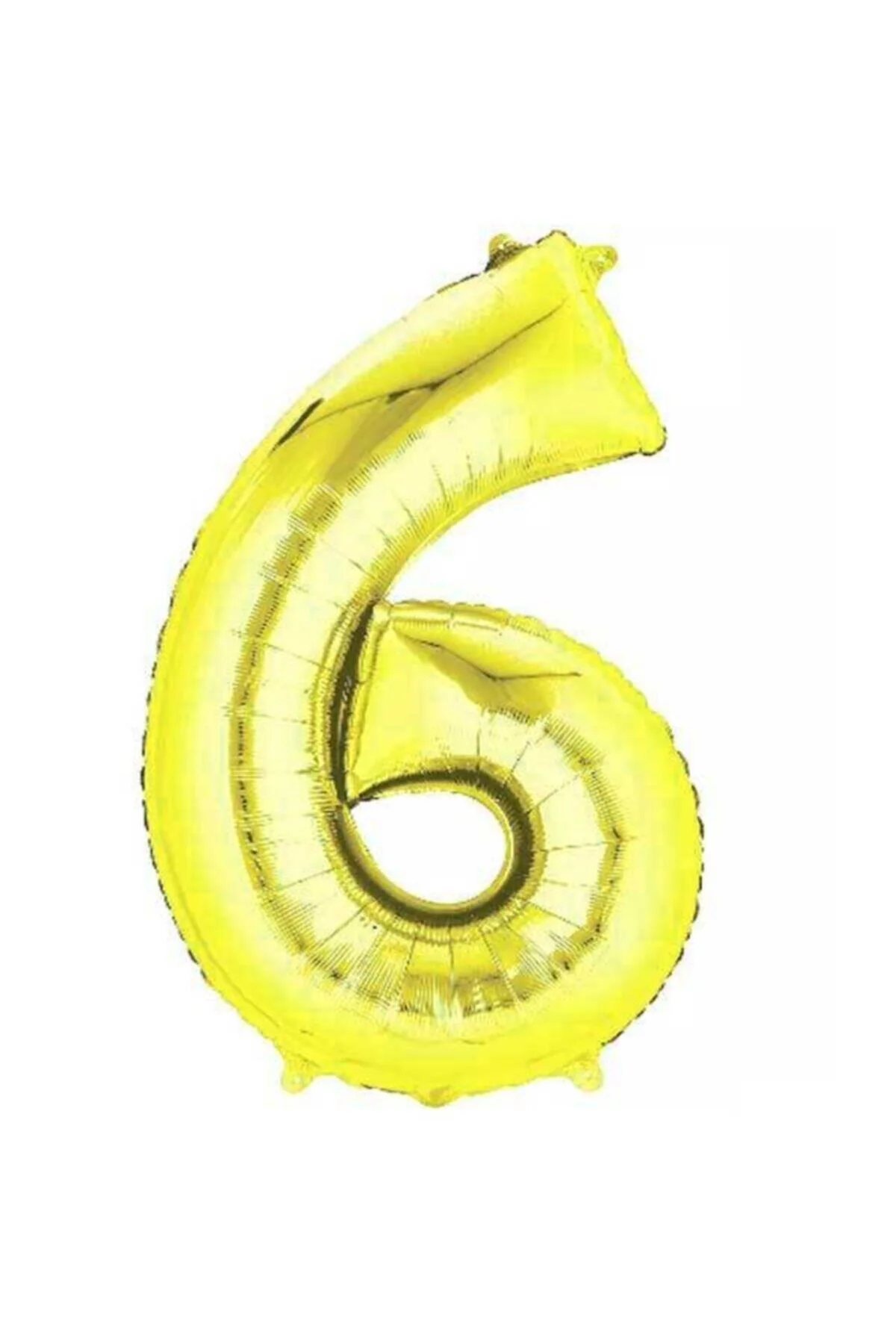 6 Rakam Folyo Gold Renk Balon Küçük 35 Cm