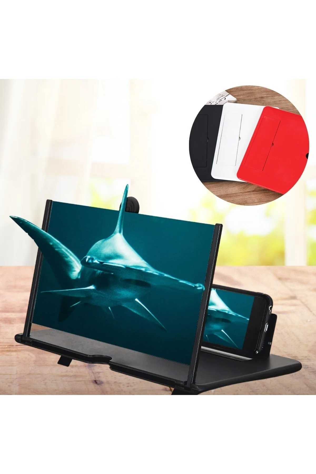 Taşınabilir Göz Yormayan 3d Telefonu Mobil Tablet Hd Ekran Video Büyütücü Büyüteci - Xnews Görsel 2