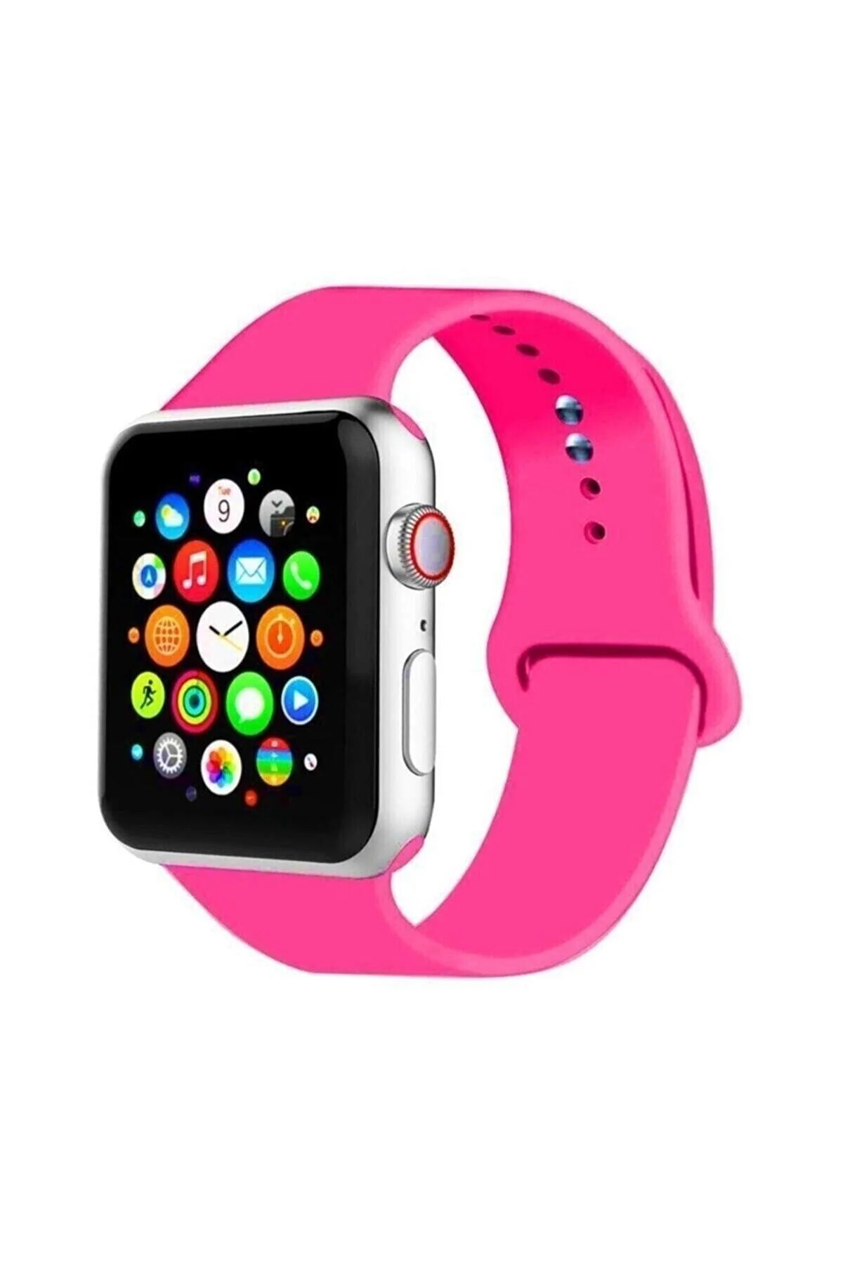 Apple Watch Uyumlu42 / 44 / 45 Mm - 2 3 4 5 6 7 8 Se Silikon Kordon Kayış Band